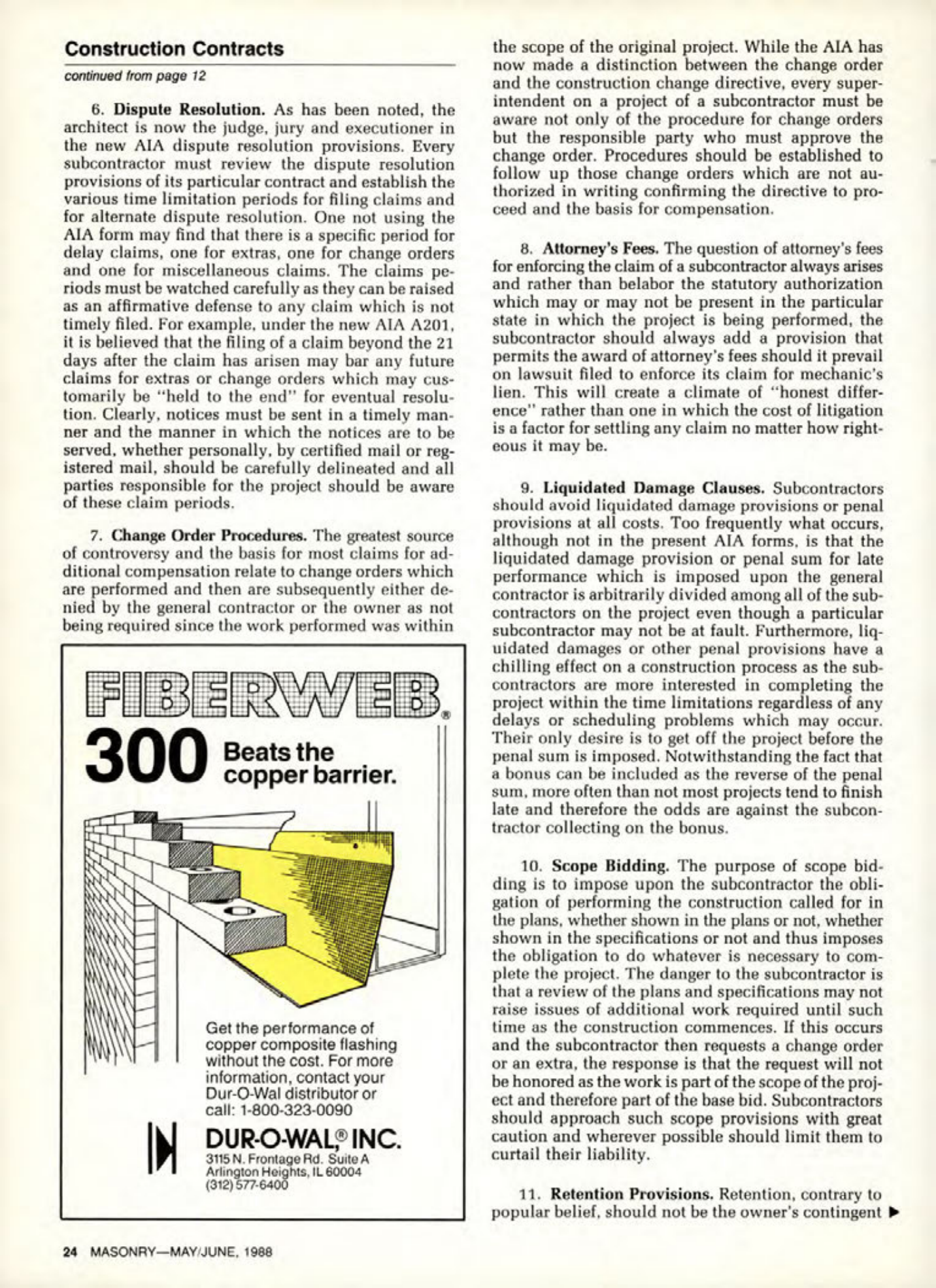 Masonry Magazine June 1988 Page. 24