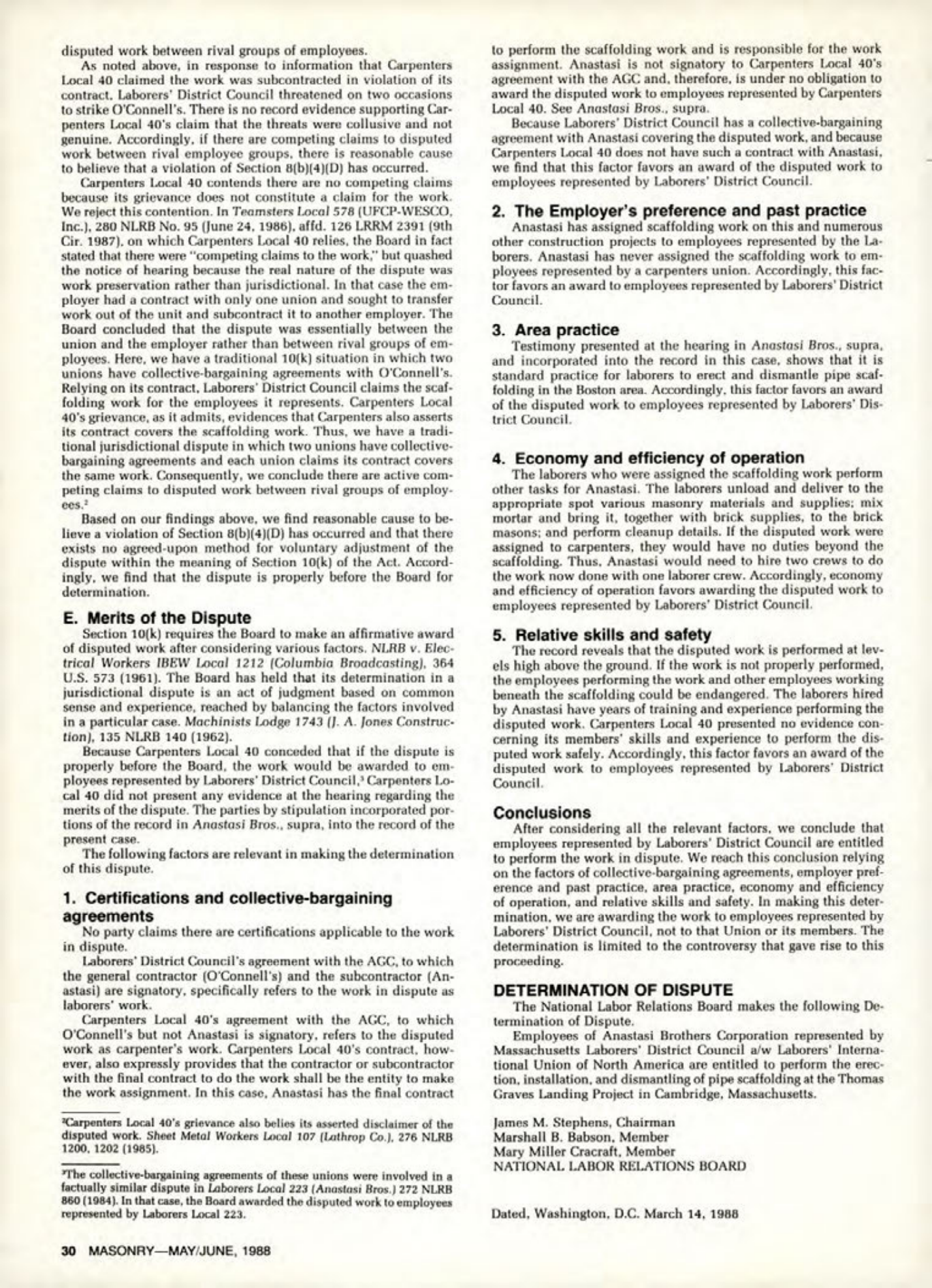 Masonry Magazine June 1988 Page. 30