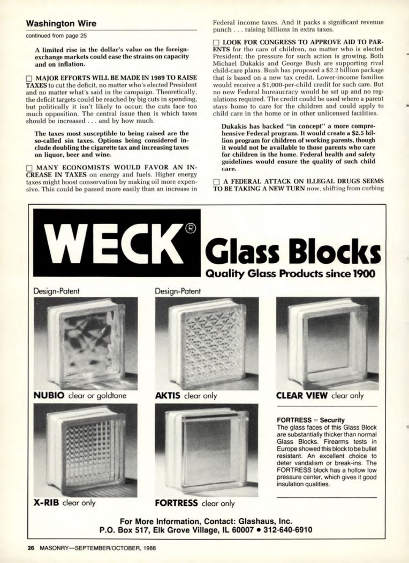 Masonry Magazine October 1988 Page. 26