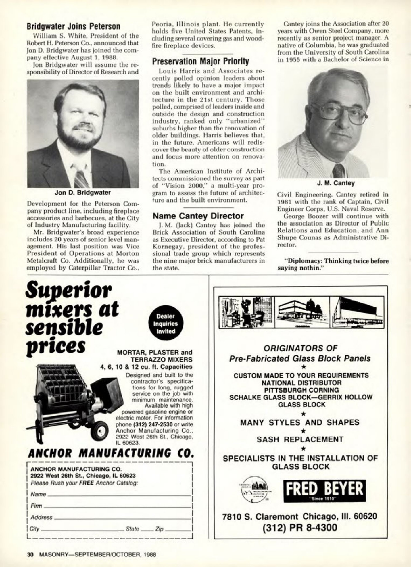 Masonry Magazine October 1988 Page. 30