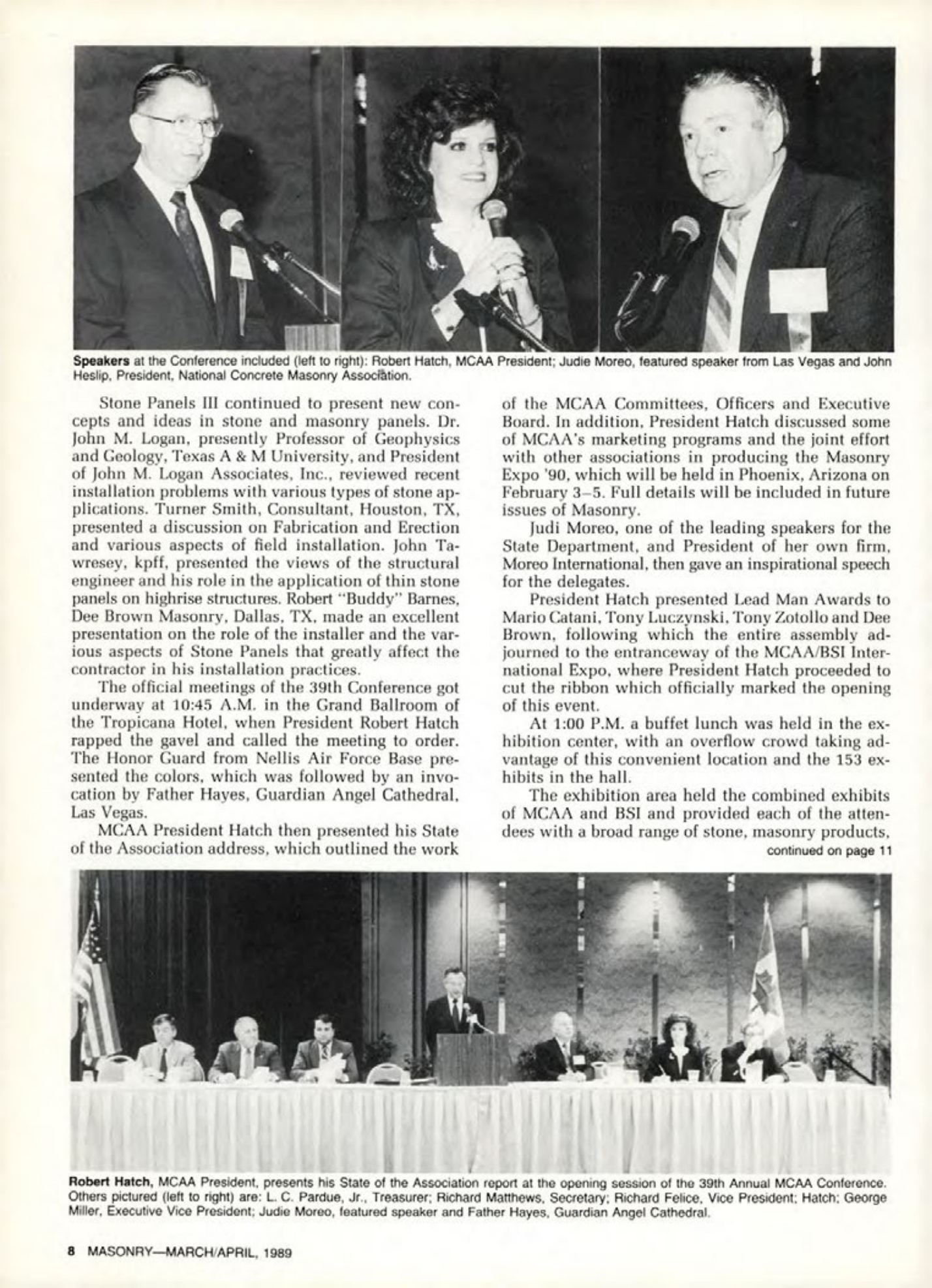 Masonry Magazine April 1989 Page. 8