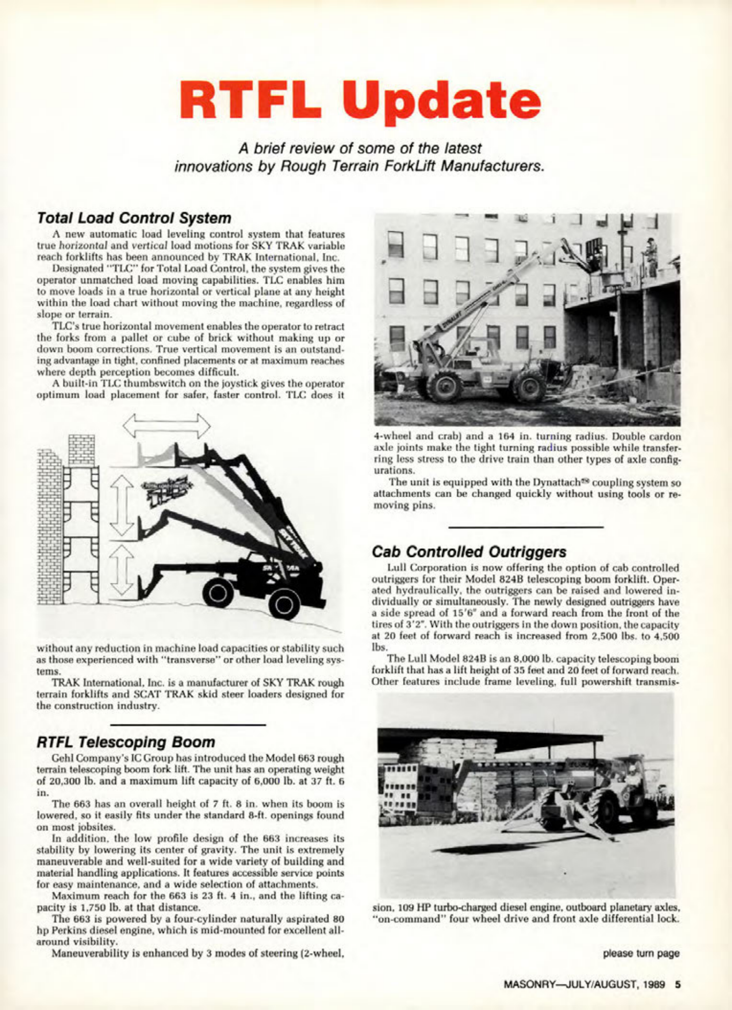 Masonry Magazine August 1989 Page. 5