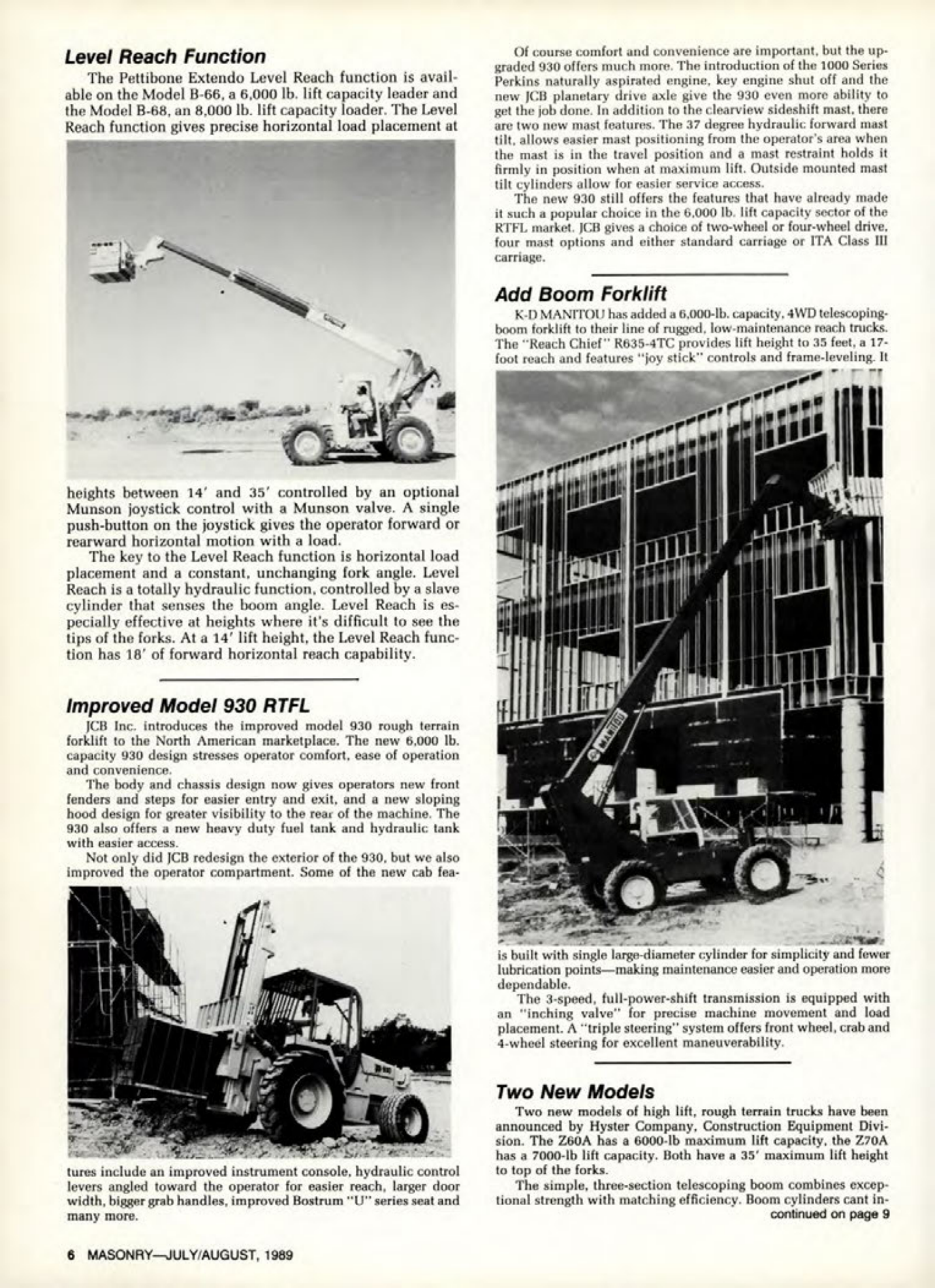Masonry Magazine August 1989 Page. 6