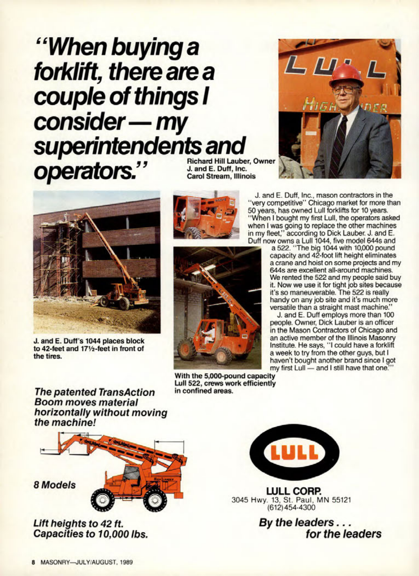 Masonry Magazine August 1989 Page. 8