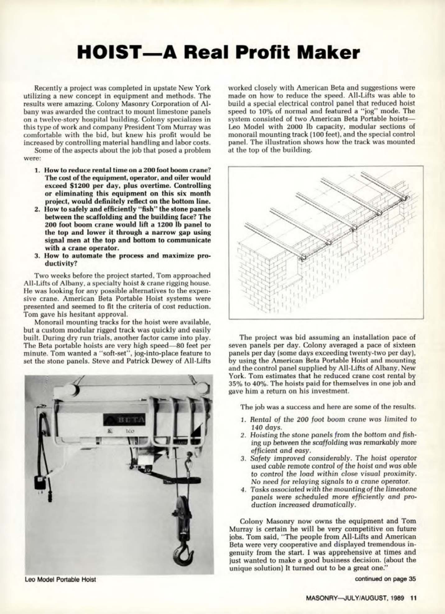 Masonry Magazine August 1989 Page. 11