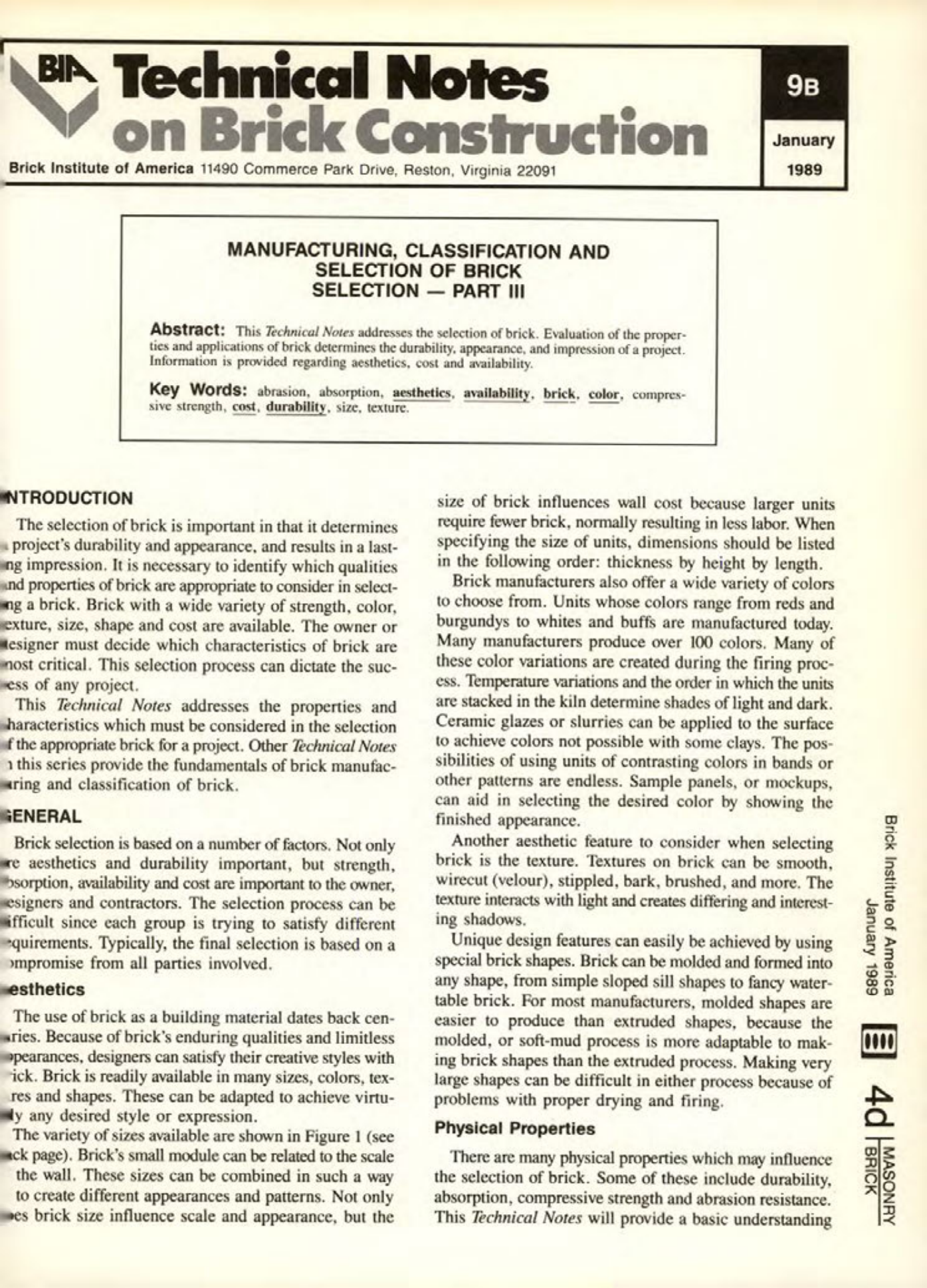 Masonry Magazine August 1989 Page. 19