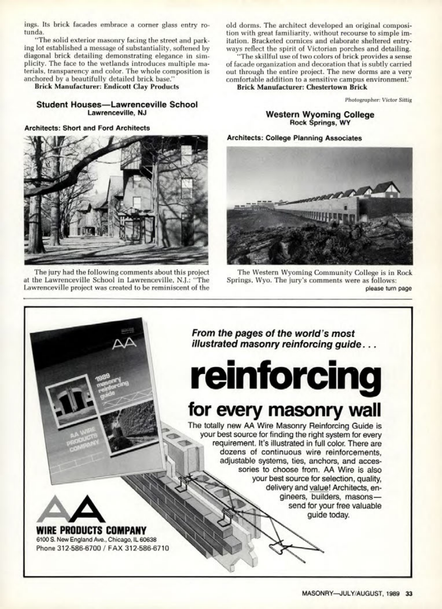 Masonry Magazine August 1989 Page. 33