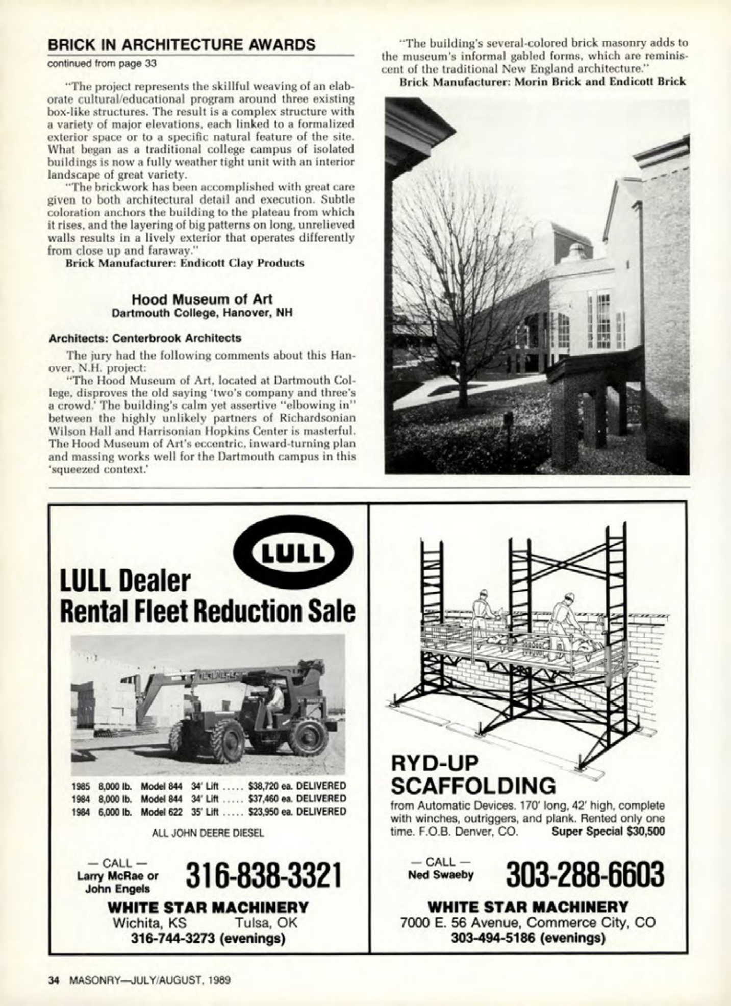 Masonry Magazine August 1989 Page. 34
