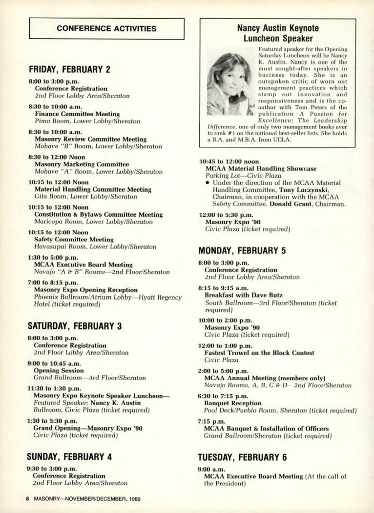 Masonry Magazine December 1989 Page. 8