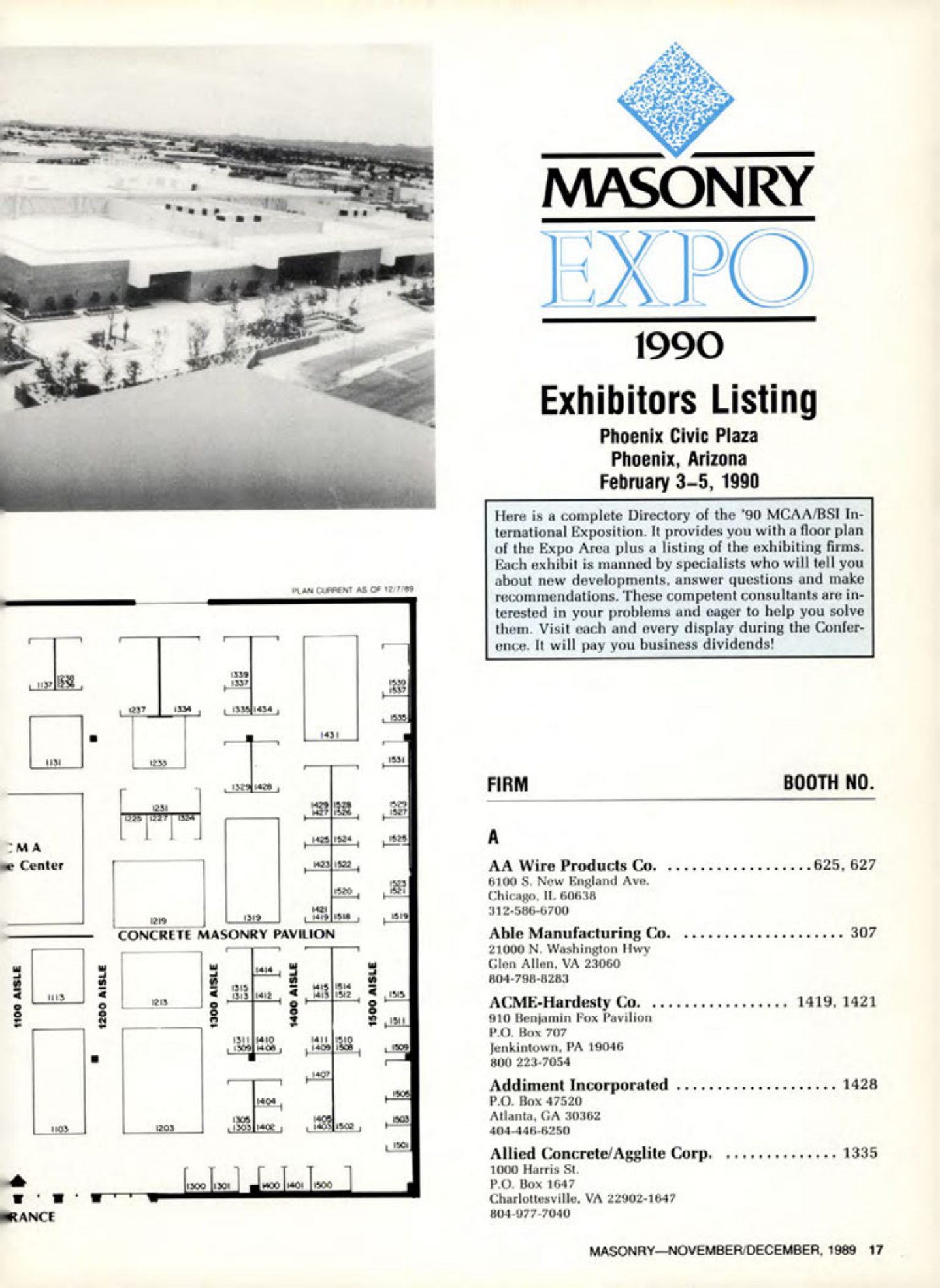 Masonry Magazine December 1989 Page. 17