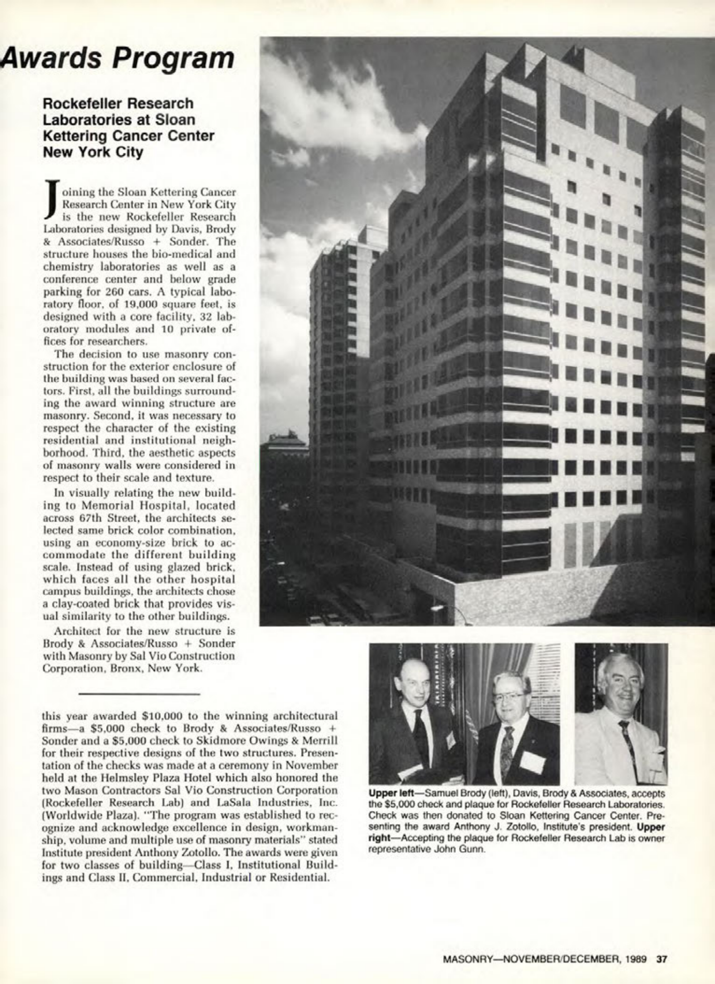 Masonry Magazine December 1989 Page. 37