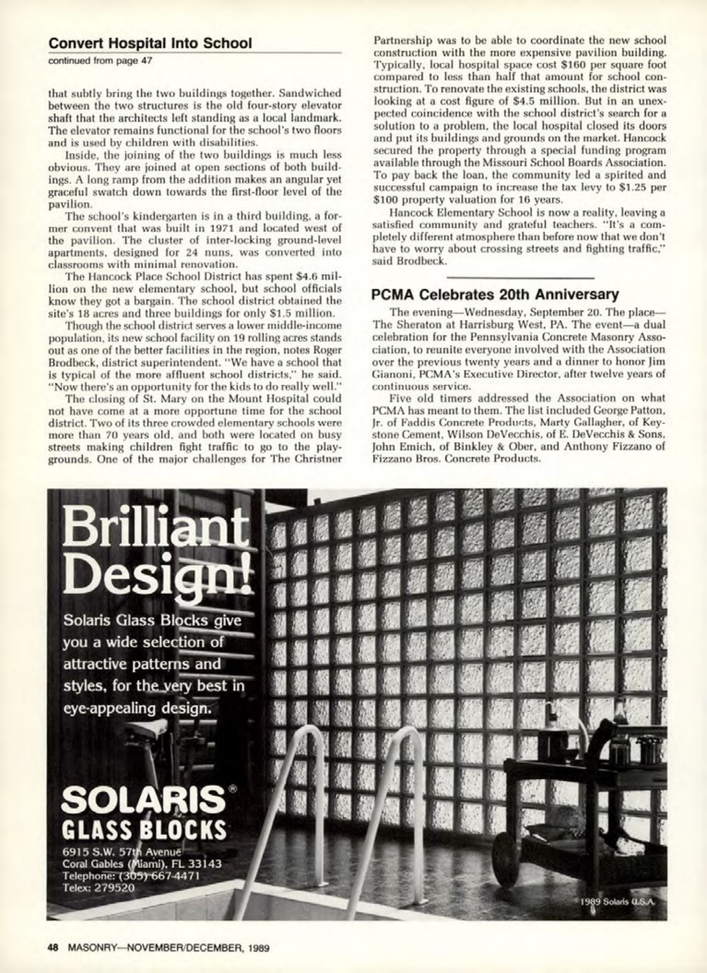 Masonry Magazine December 1989 Page. 48