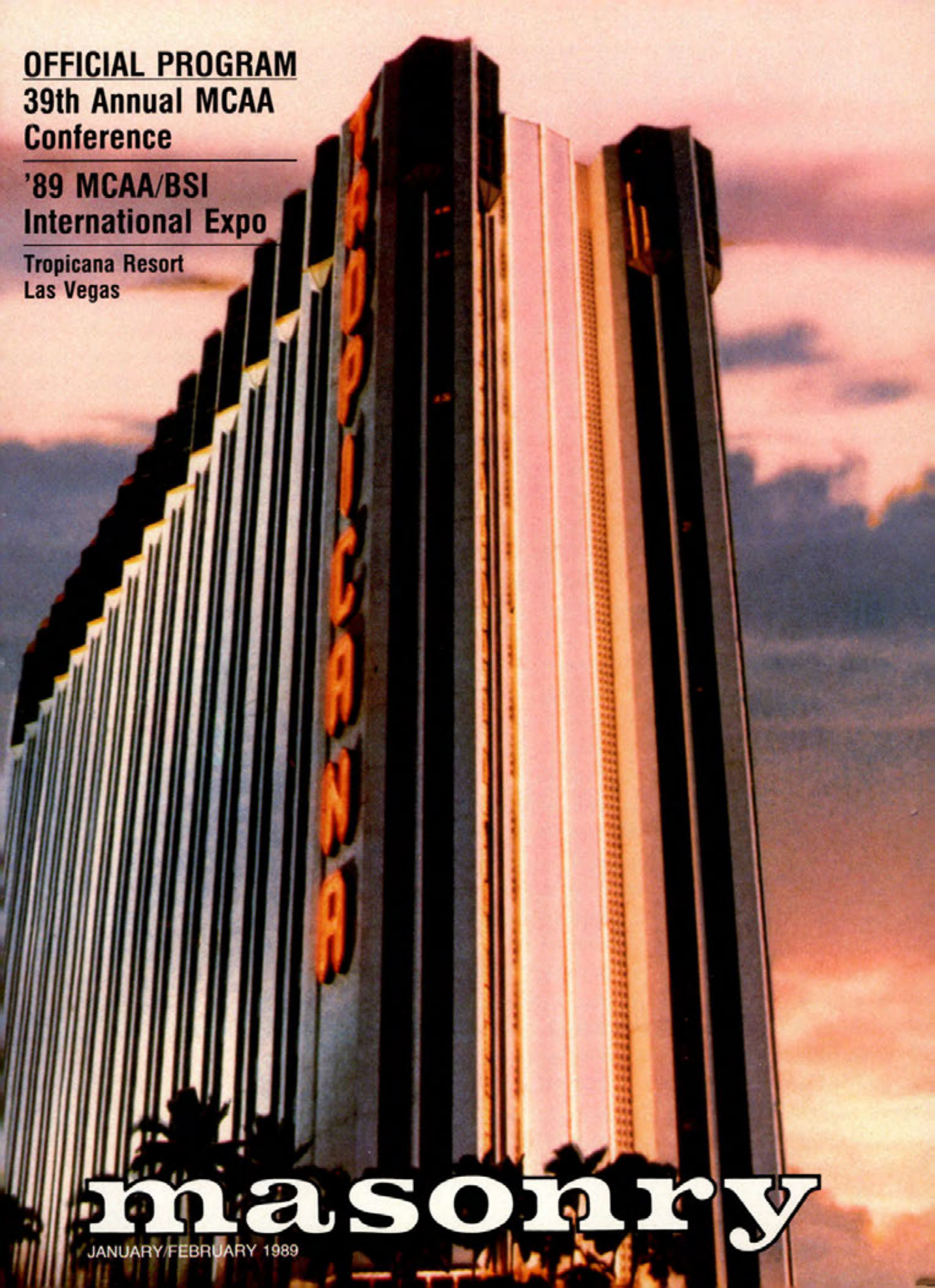 Masonry Magazine February 1989 Page. 1