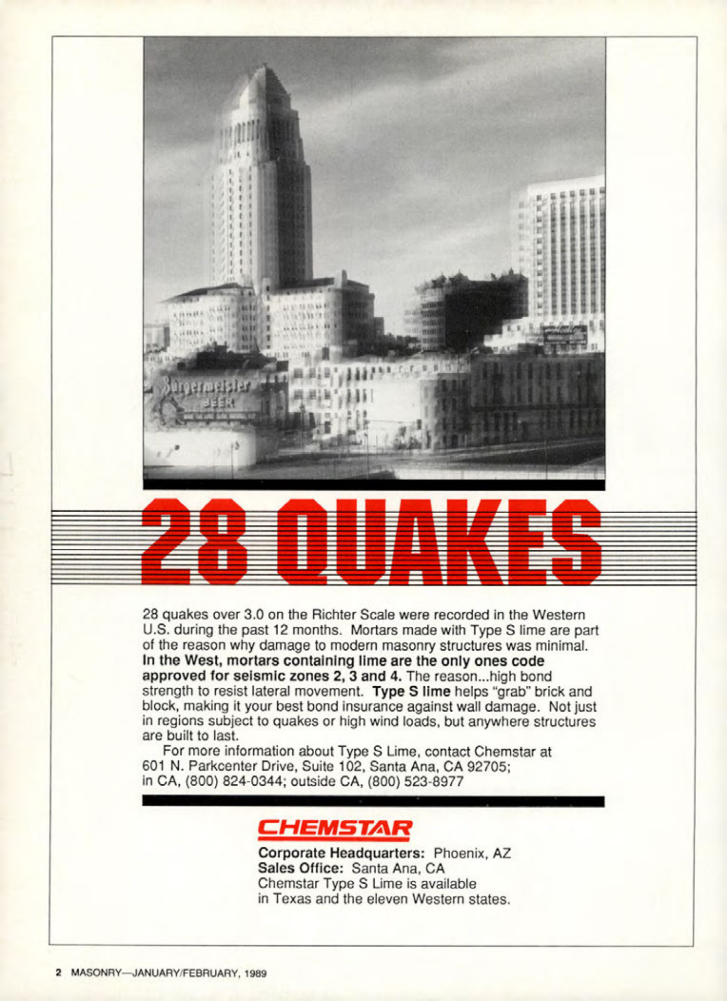 Masonry Magazine February 1989 Page. 2