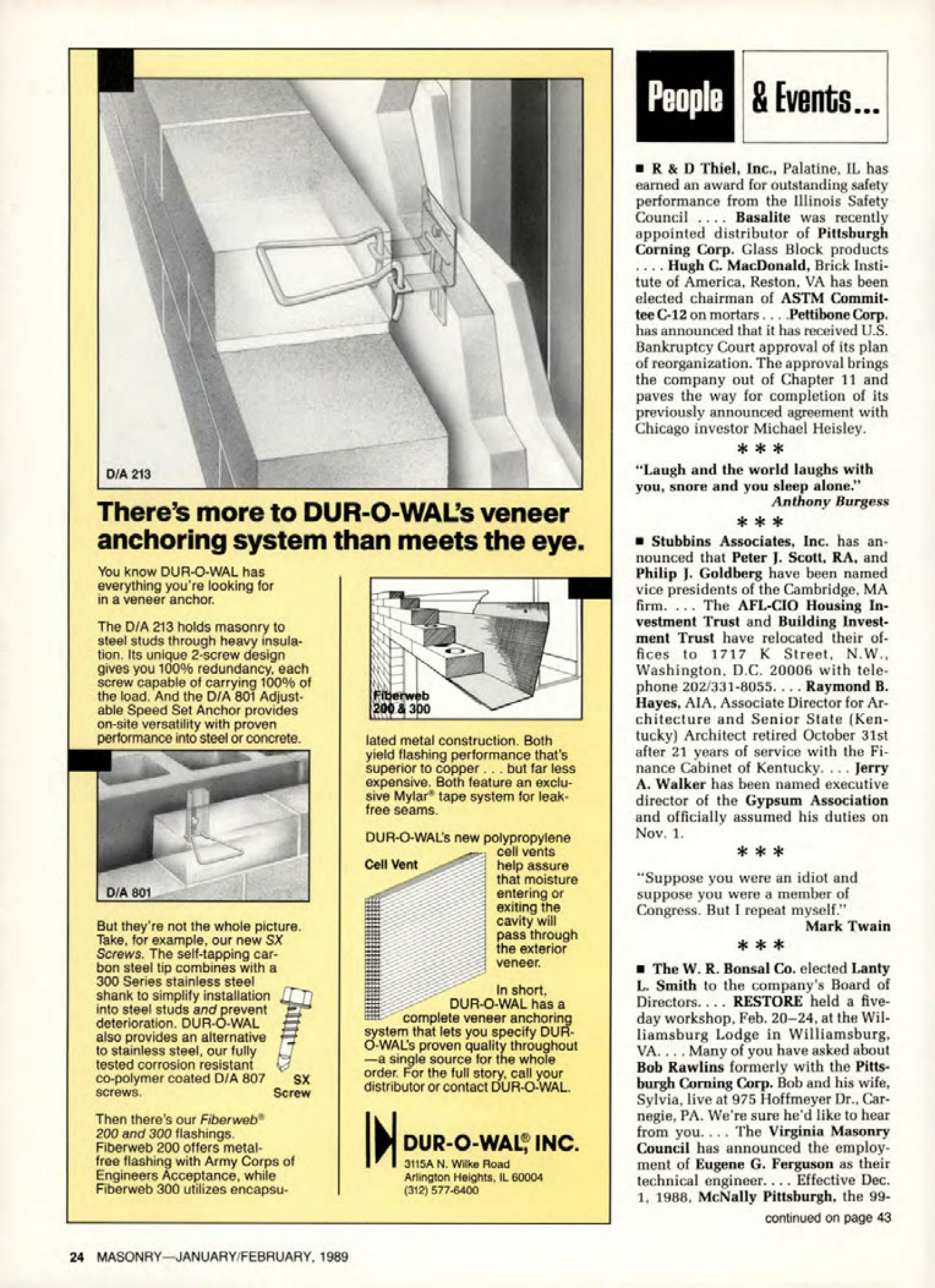 Masonry Magazine February 1989 Page. 24