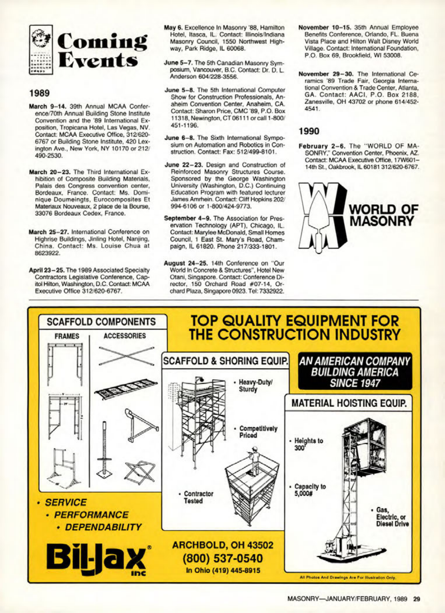 Masonry Magazine February 1989 Page. 29