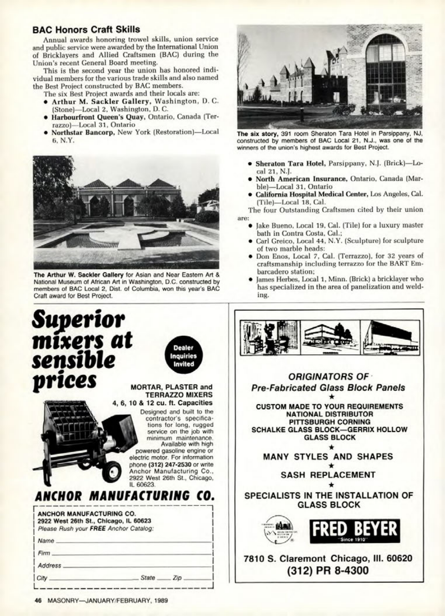 Masonry Magazine February 1989 Page. 46