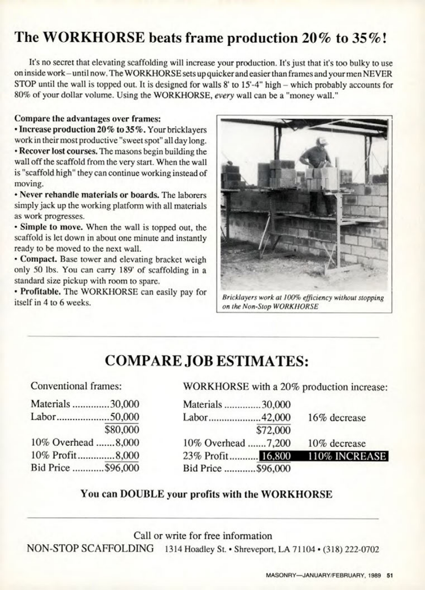 Masonry Magazine February 1989 Page. 51