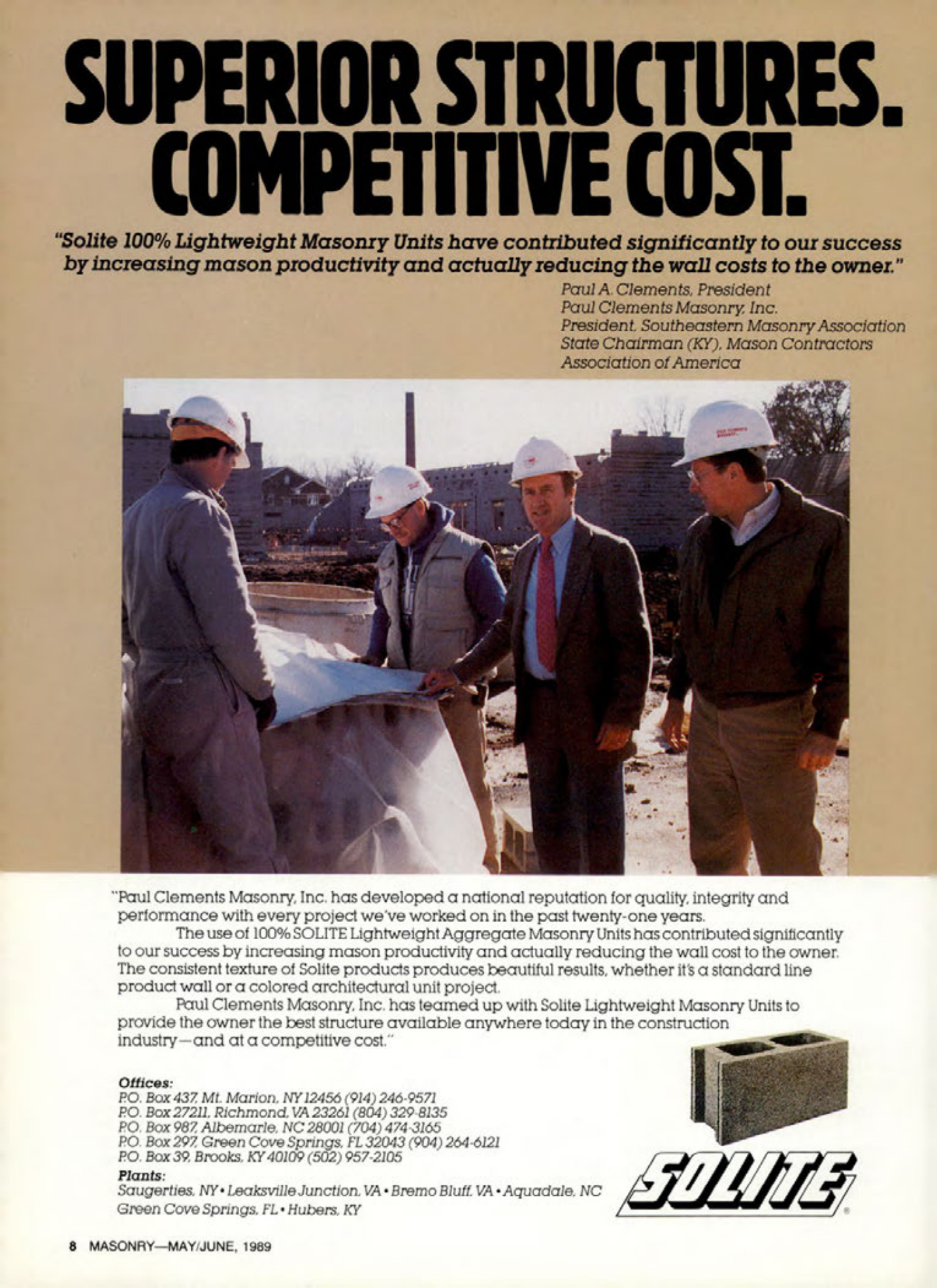 Masonry Magazine June 1989 Page. 8