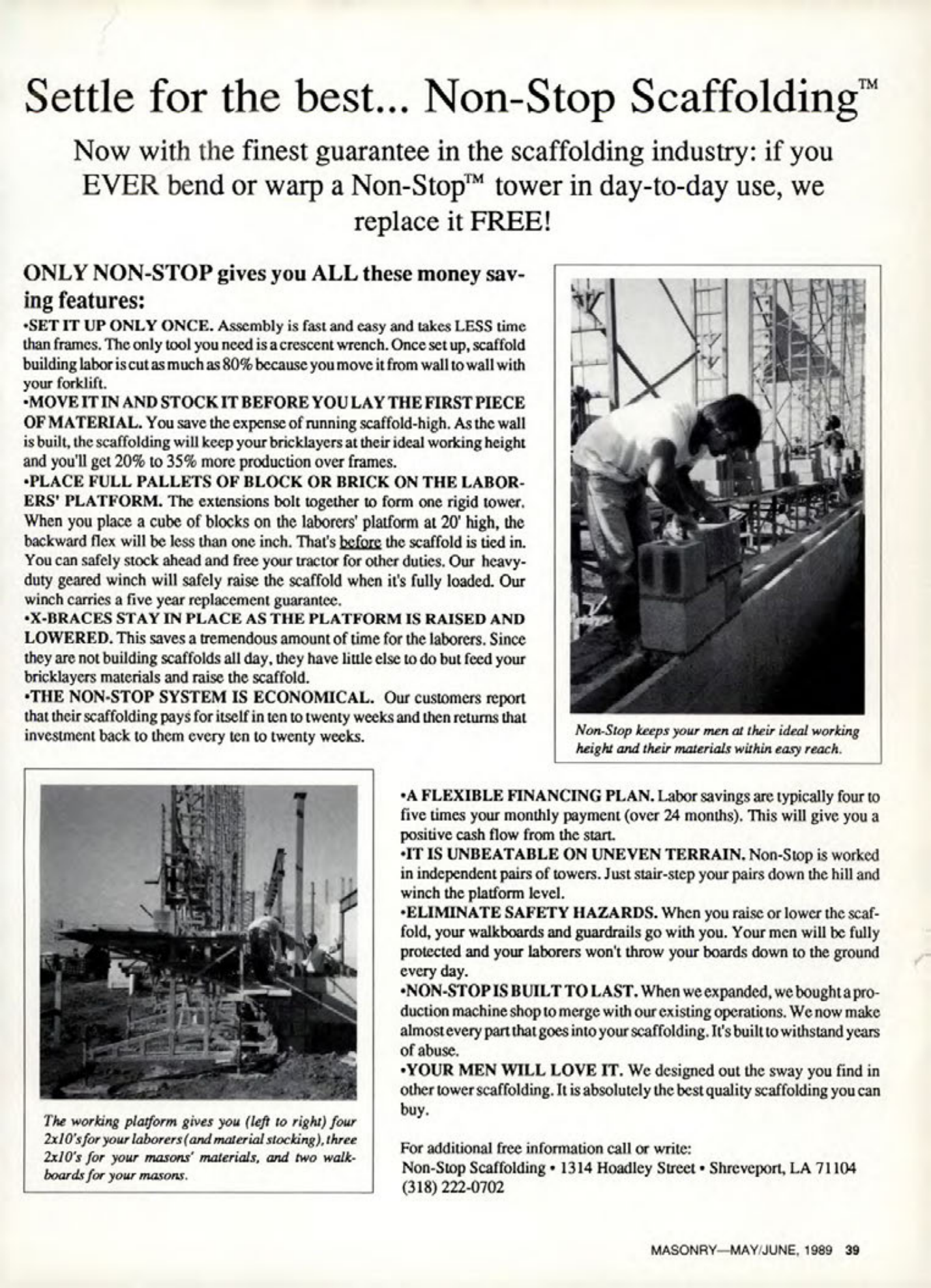 Masonry Magazine June 1989 Page. 39