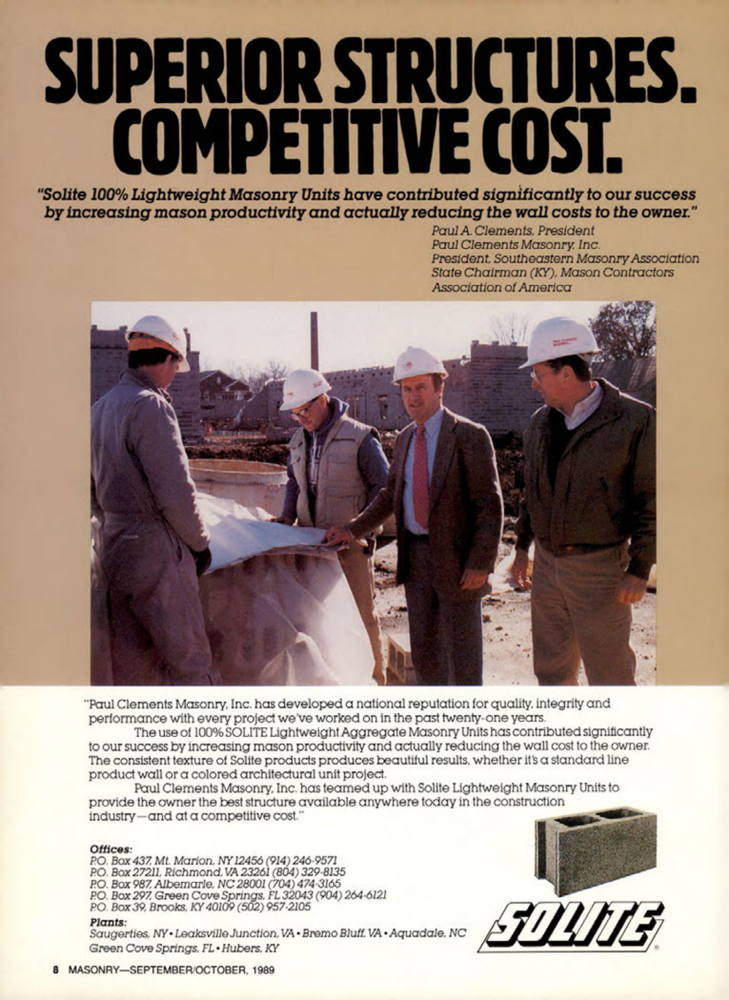 Masonry Magazine October 1989 Page. 8