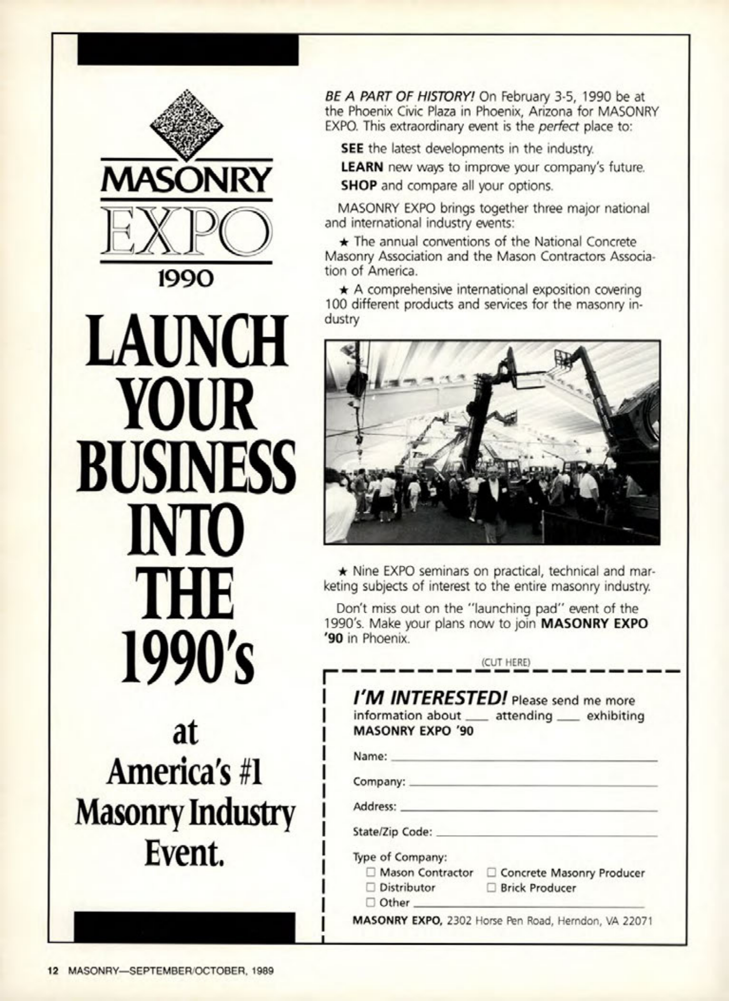 Masonry Magazine October 1989 Page. 12