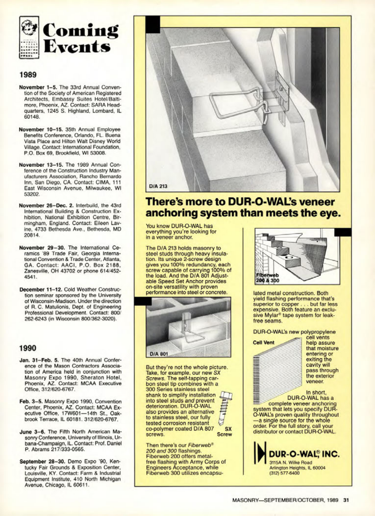 Masonry Magazine October 1989 Page. 31