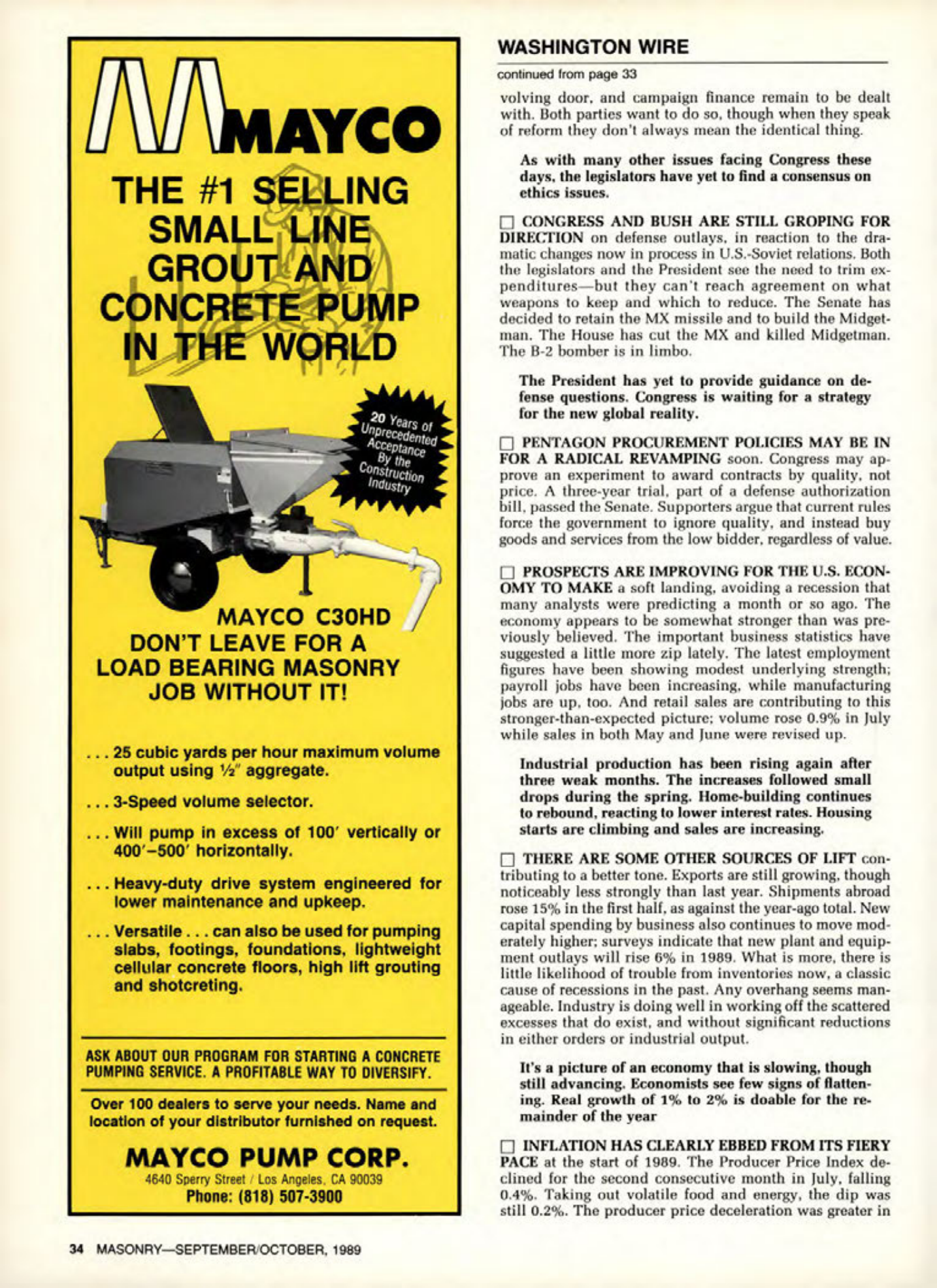 Masonry Magazine October 1989 Page. 34