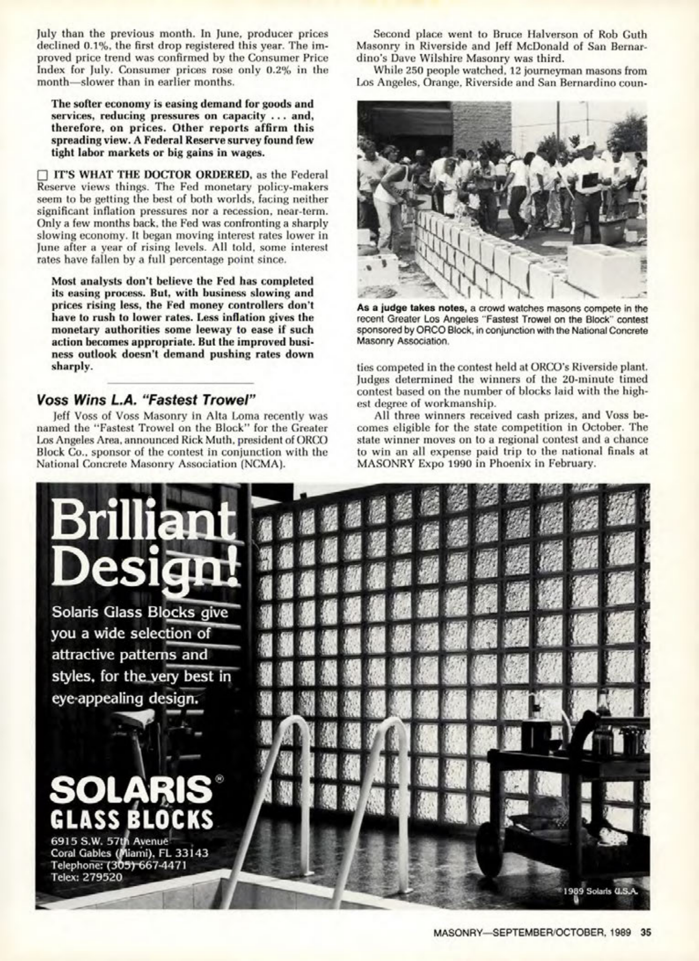 Masonry Magazine October 1989 Page. 35