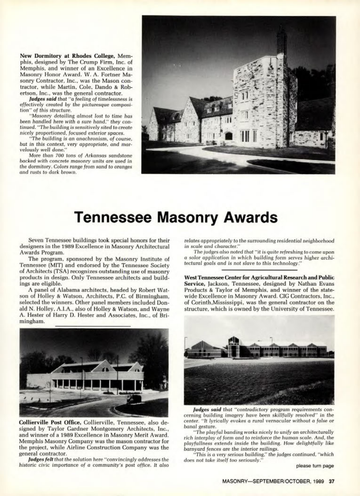 Masonry Magazine October 1989 Page. 37