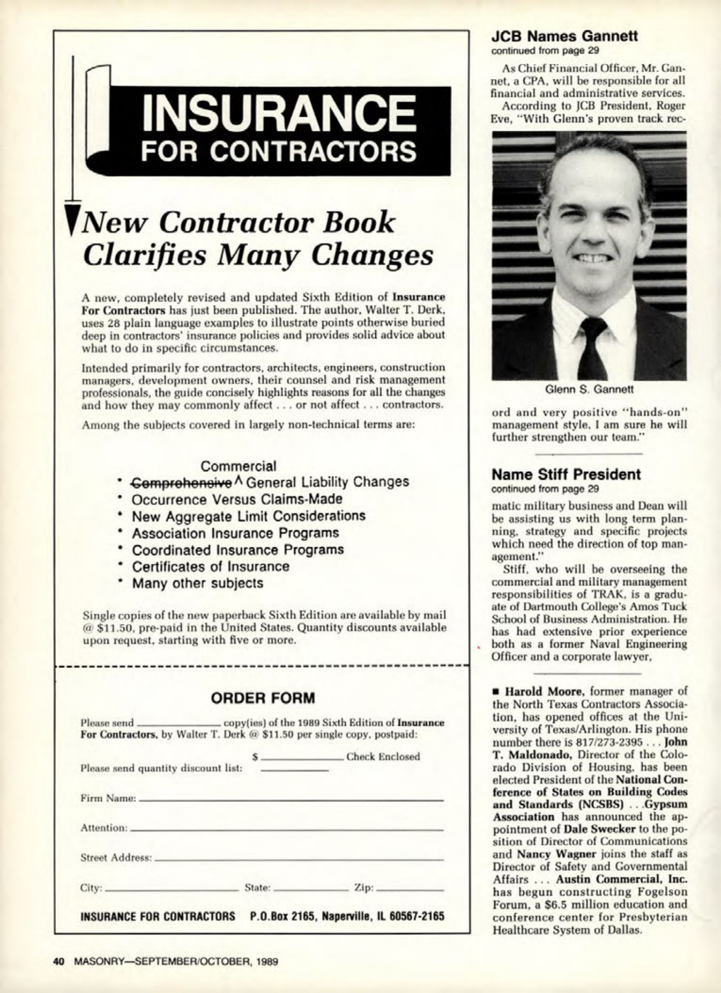 Masonry Magazine October 1989 Page. 40