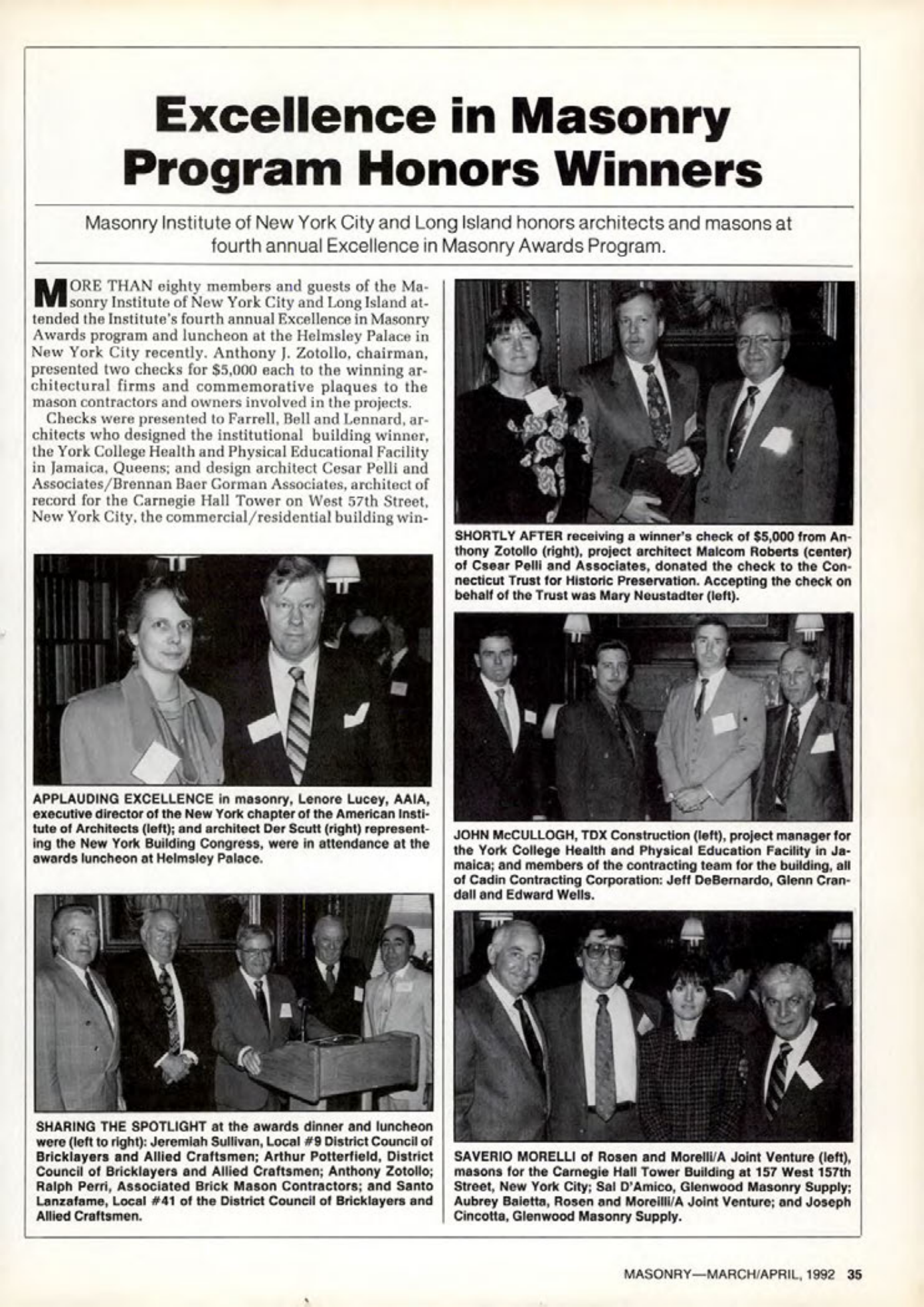 Masonry Magazine April 1992 Page. 35