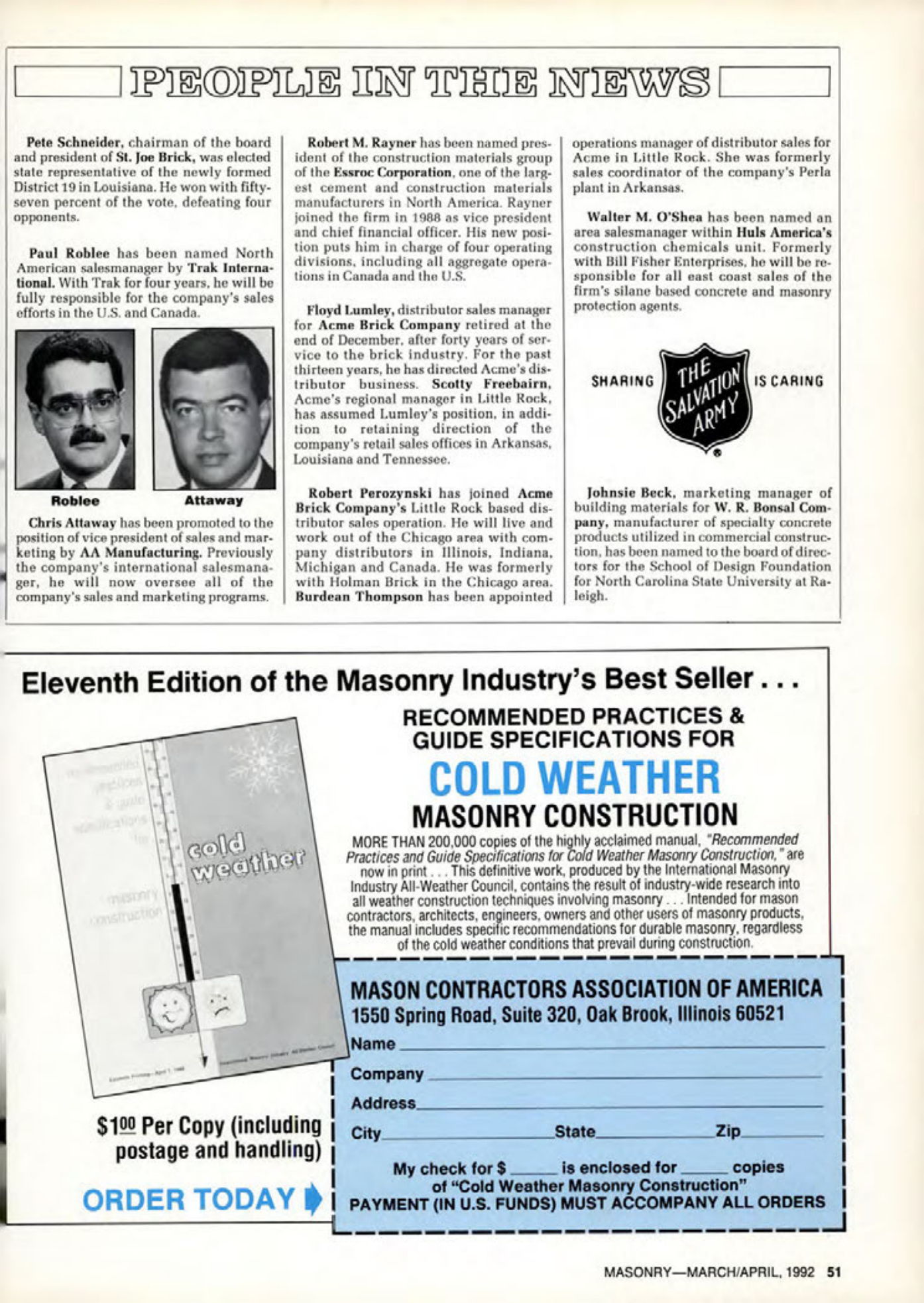 Masonry Magazine April 1992 Page. 51