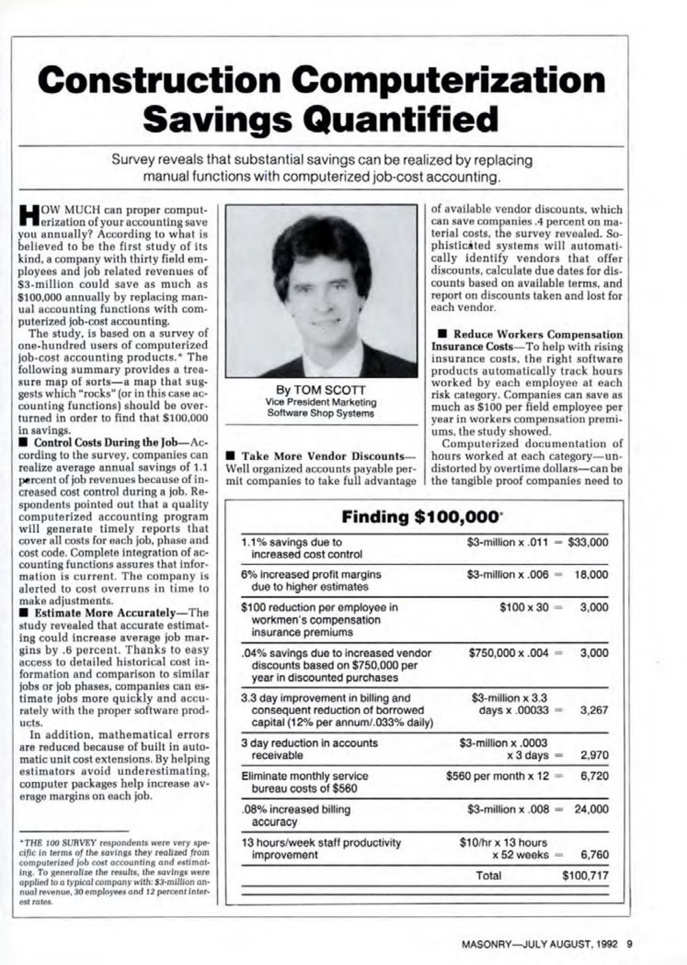 Masonry Magazine August 1992 Page. 9