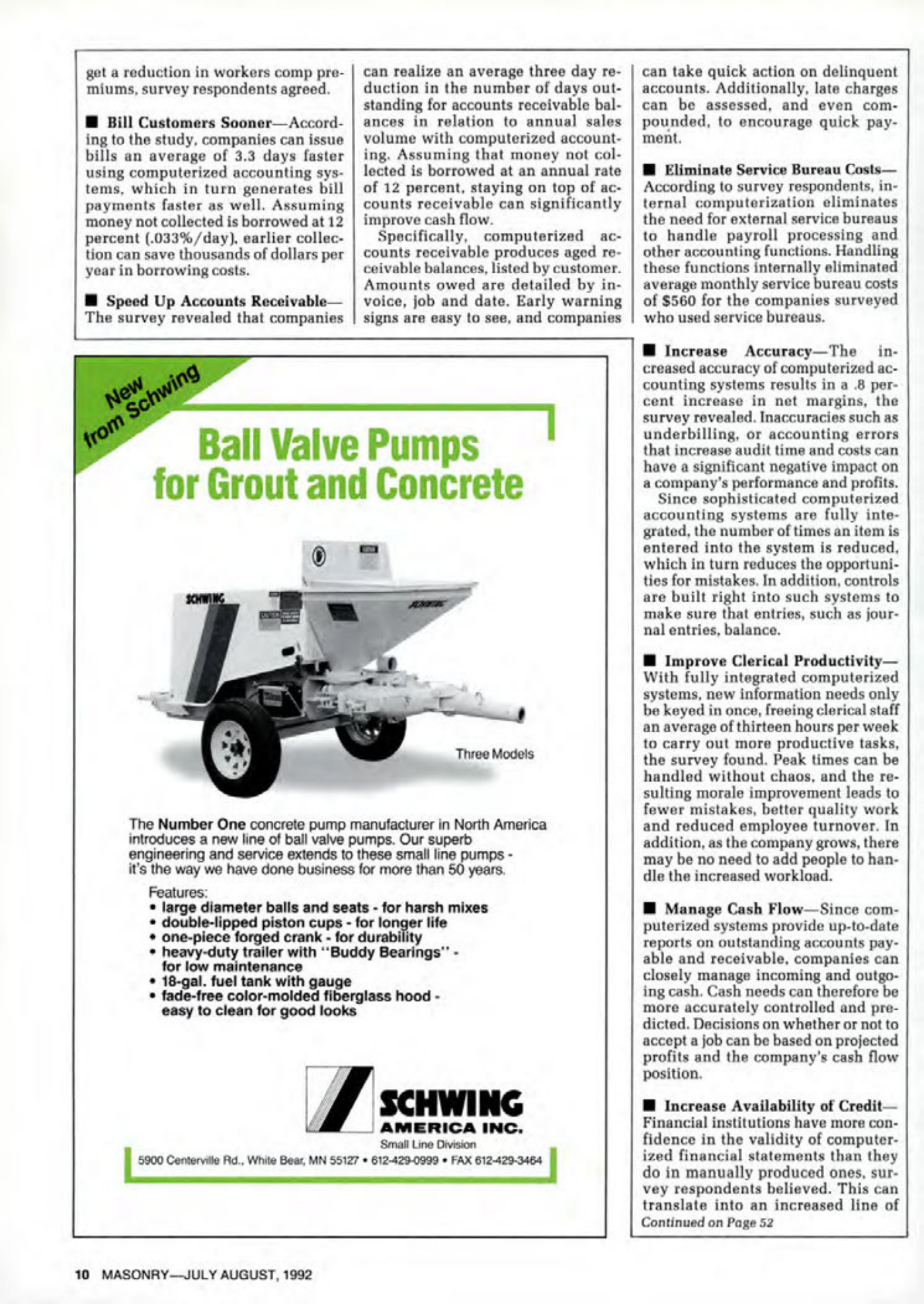 Masonry Magazine August 1992 Page. 10