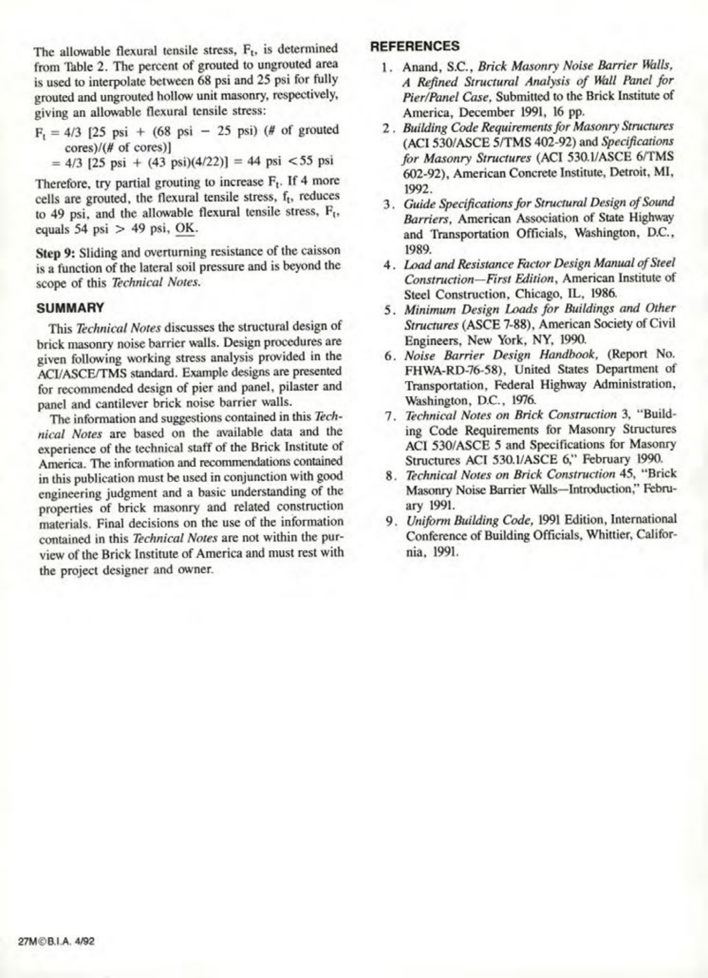 Masonry Magazine August 1992 Page. 34