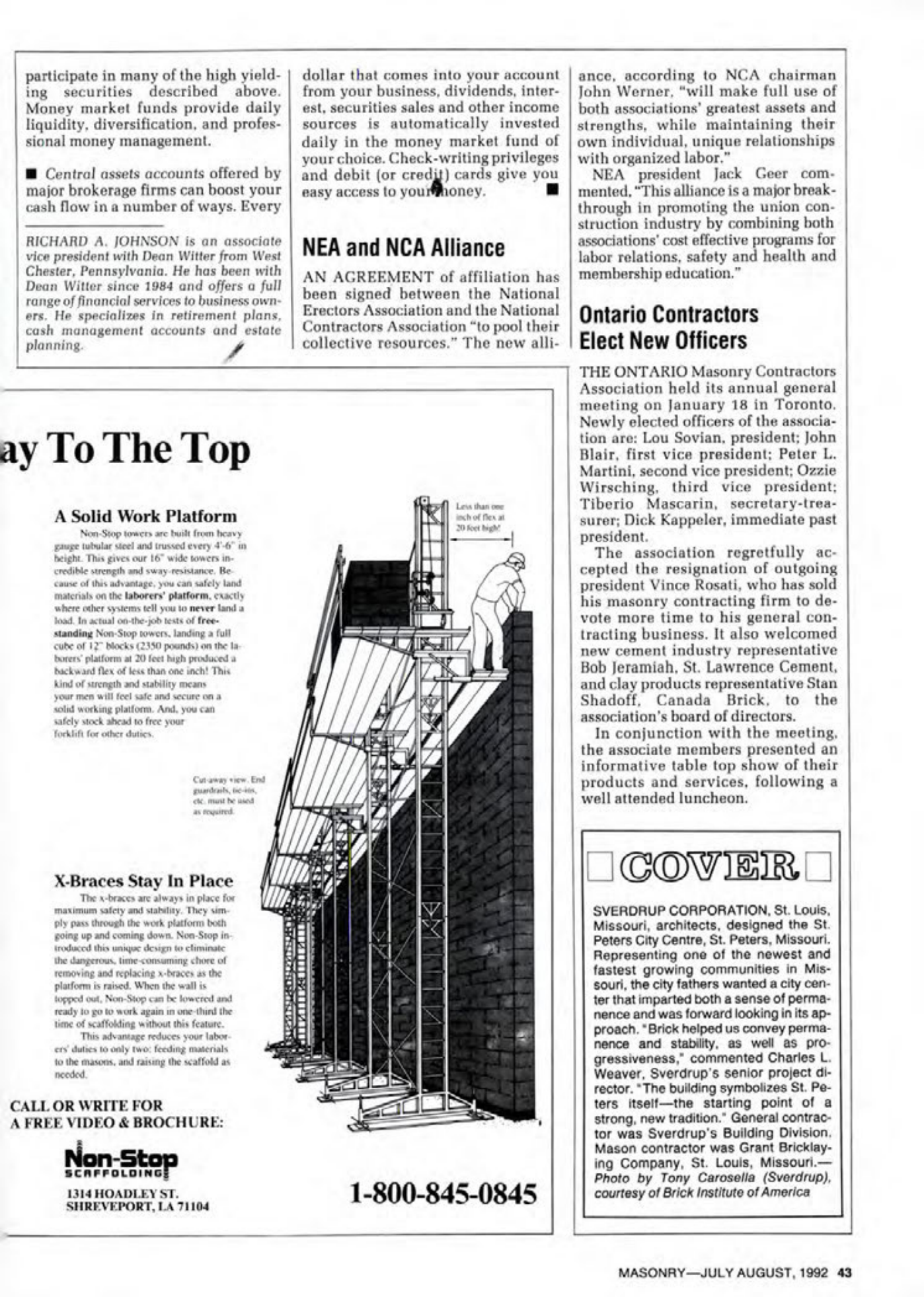 Masonry Magazine August 1992 Page. 43