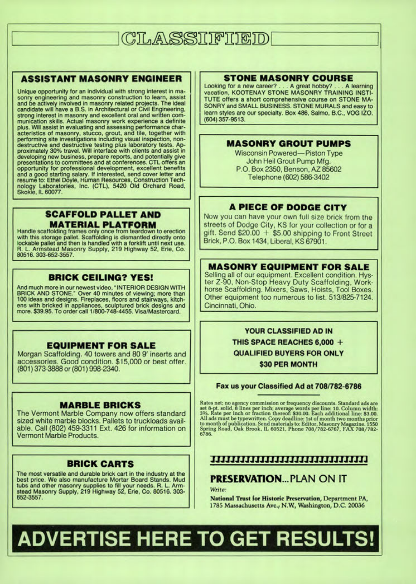 Masonry Magazine August 1992 Page. 51