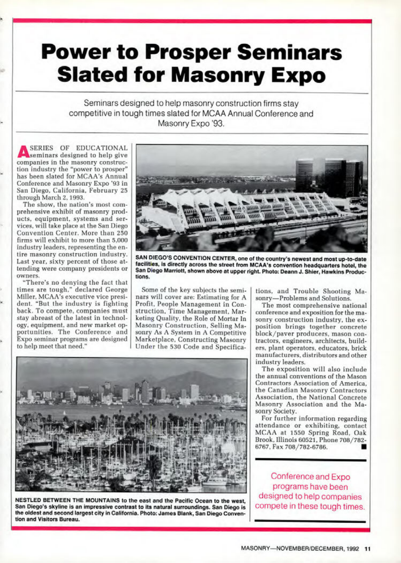 Masonry Magazine December 1992 Page. 11