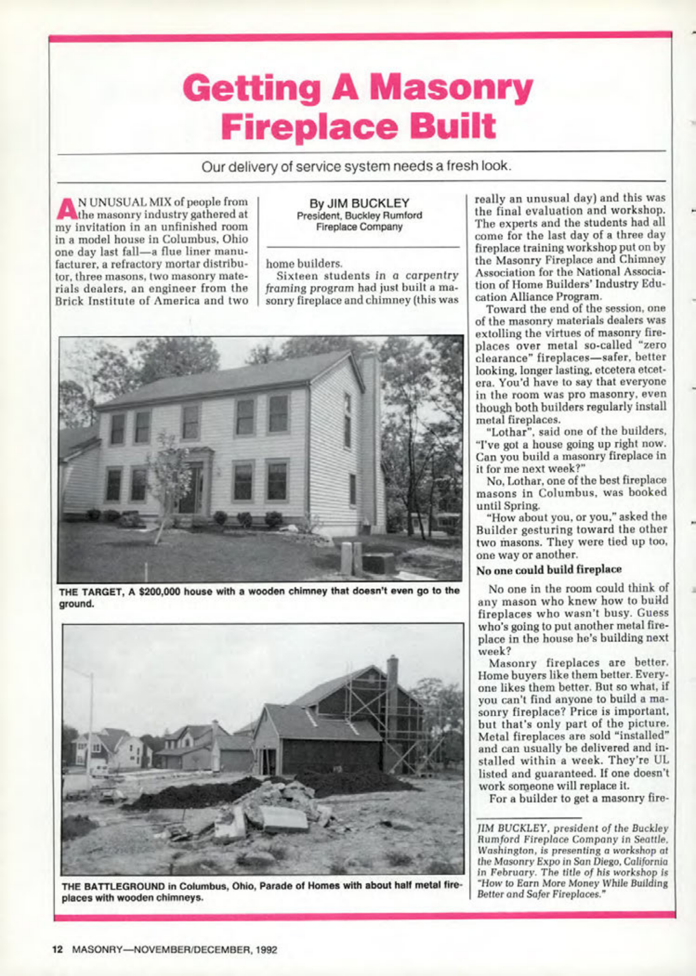 Masonry Magazine December 1992 Page. 12