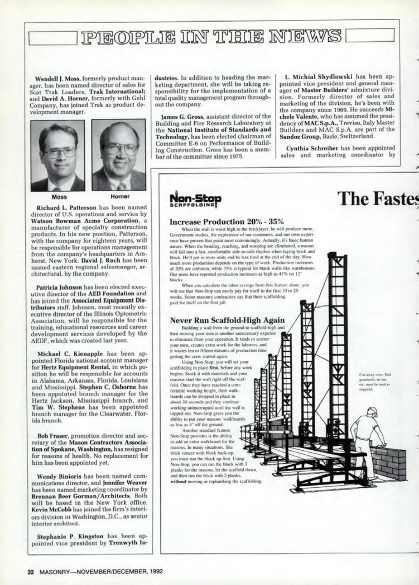 Masonry Magazine December 1992 Page. 32
