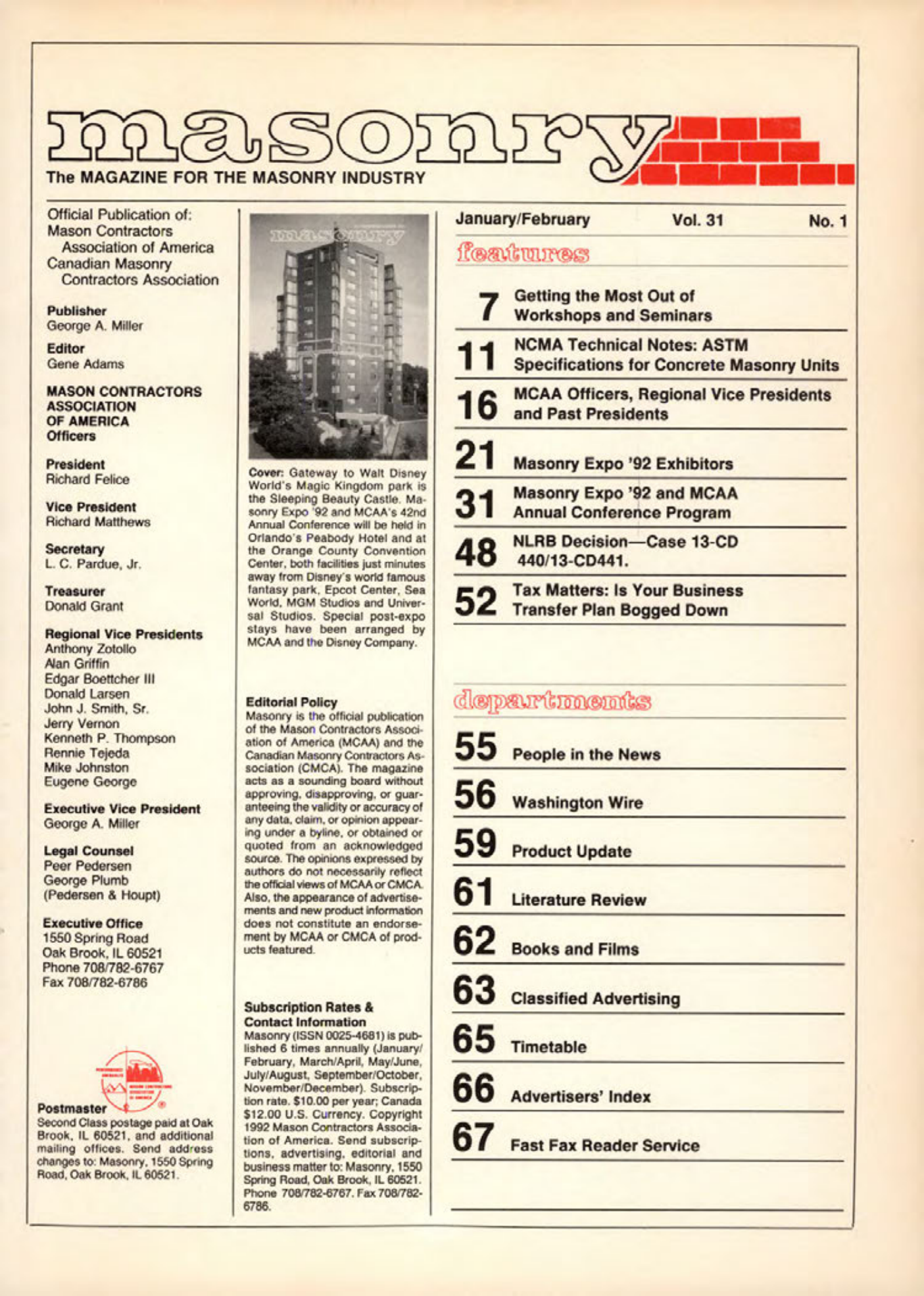 Masonry Magazine February 1992 Page. 5