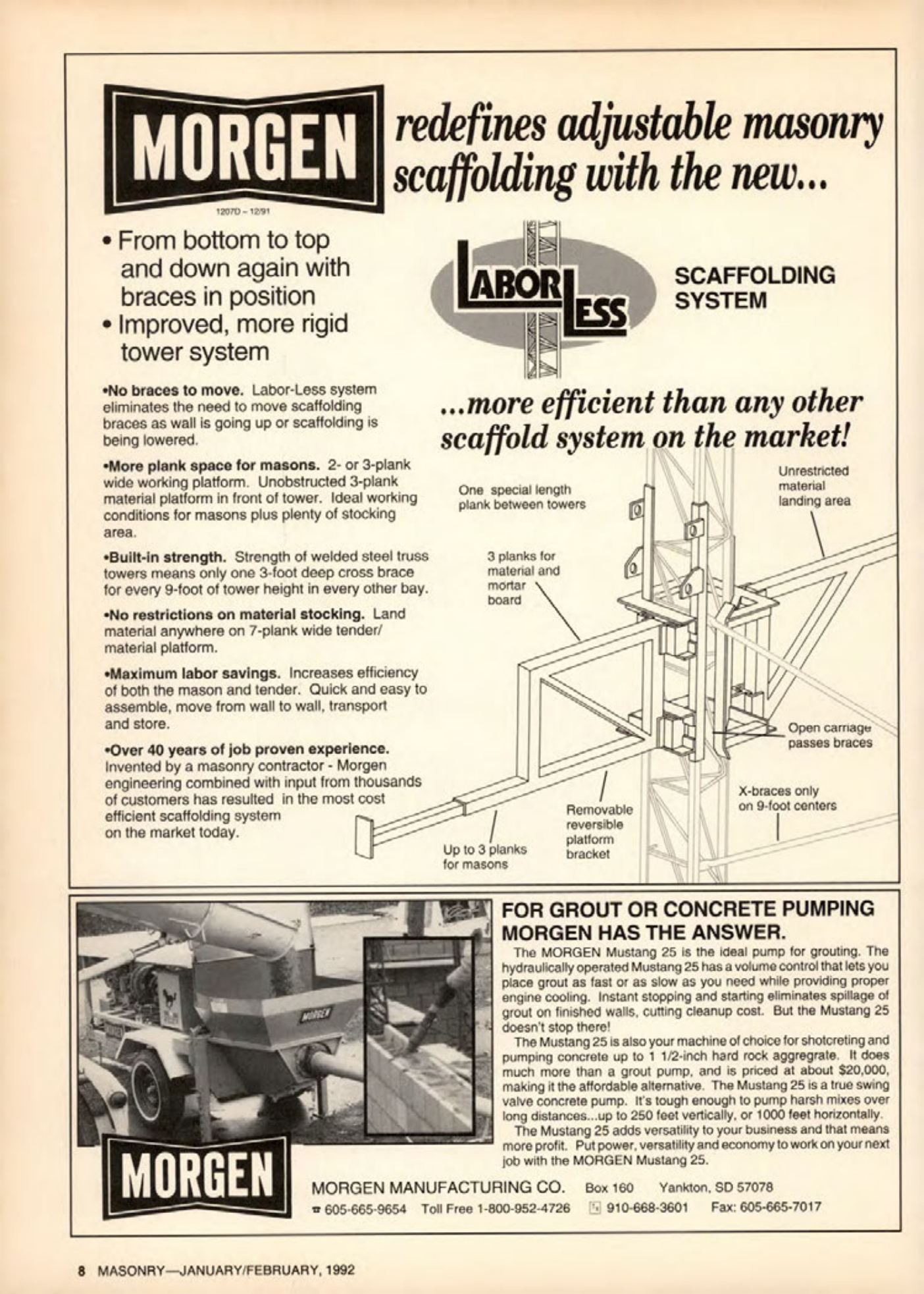 Masonry Magazine February 1992 Page. 8