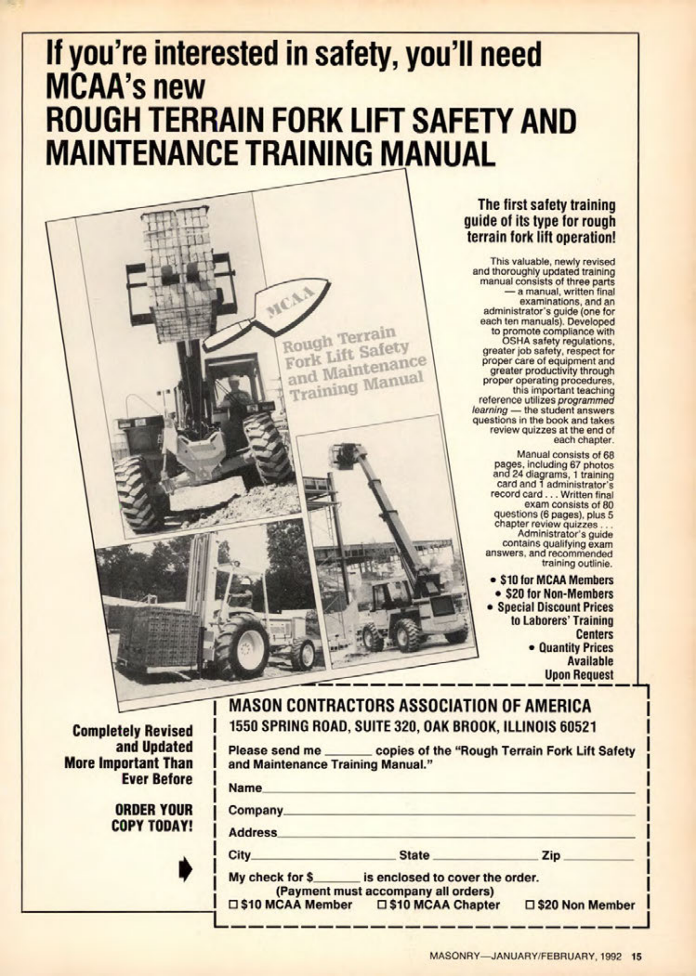 Masonry Magazine February 1992 Page. 15