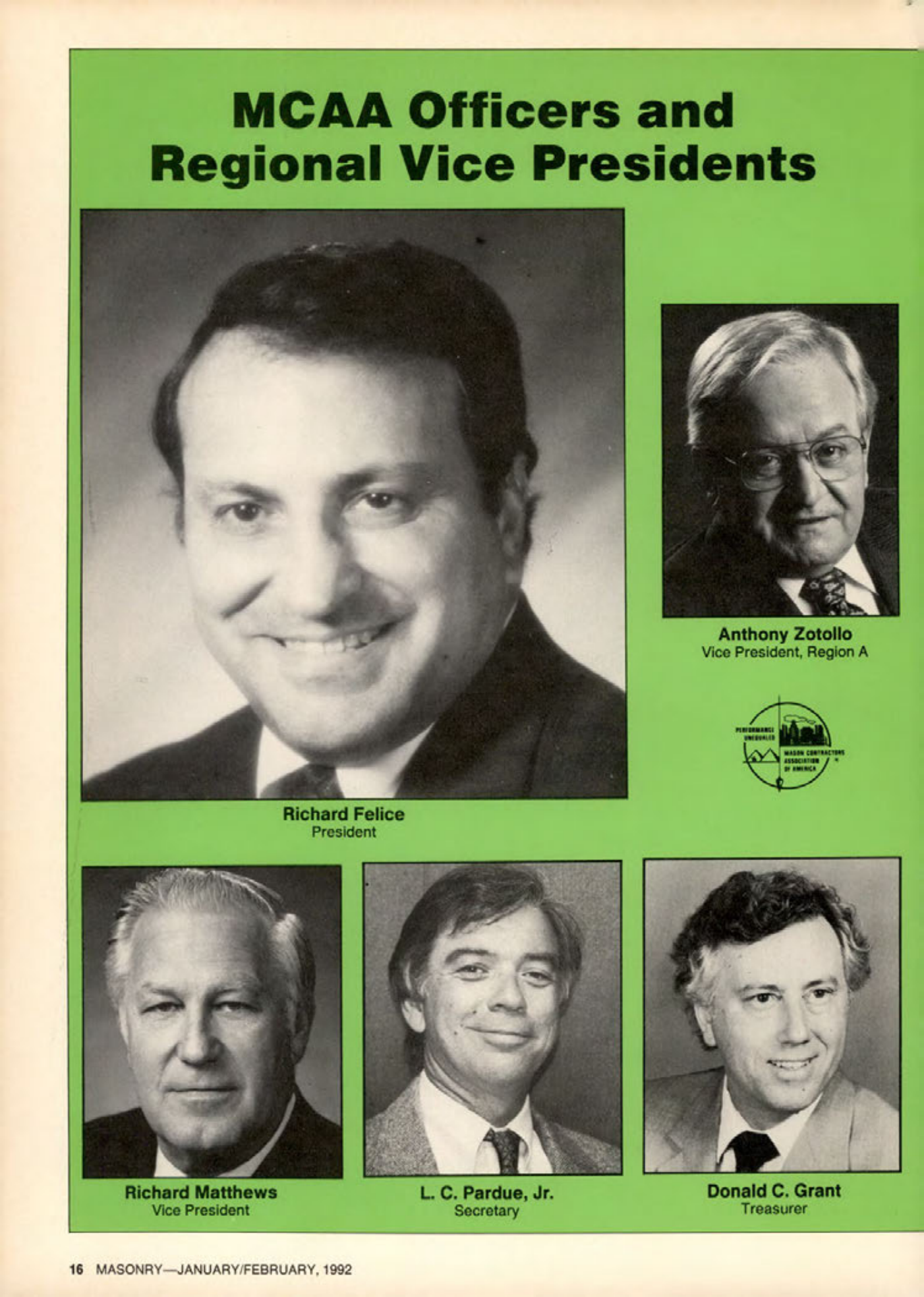 Masonry Magazine February 1992 Page. 16