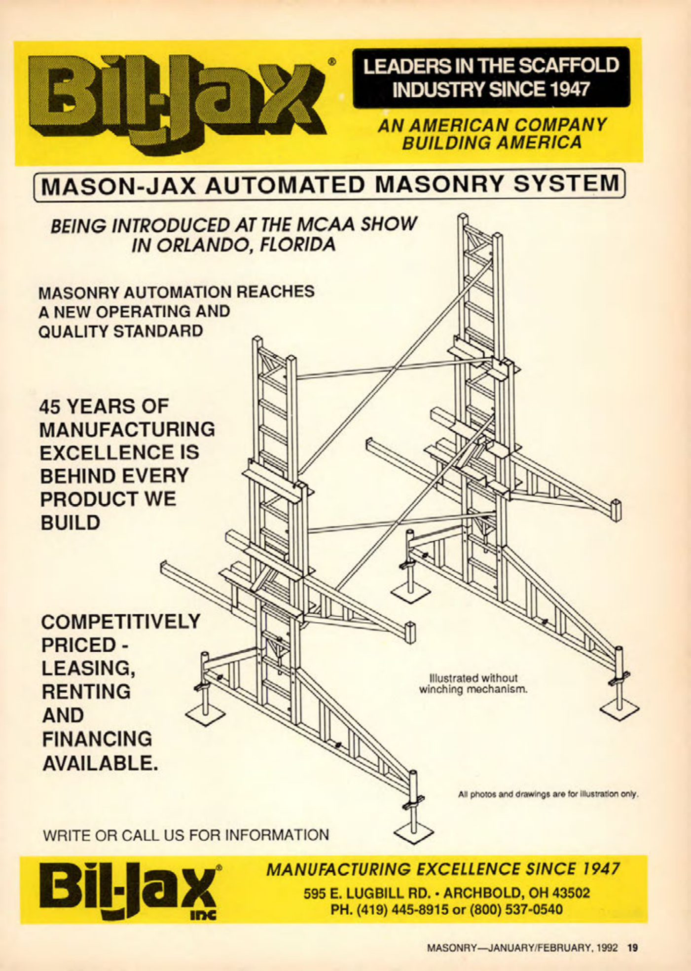 Masonry Magazine February 1992 Page. 19