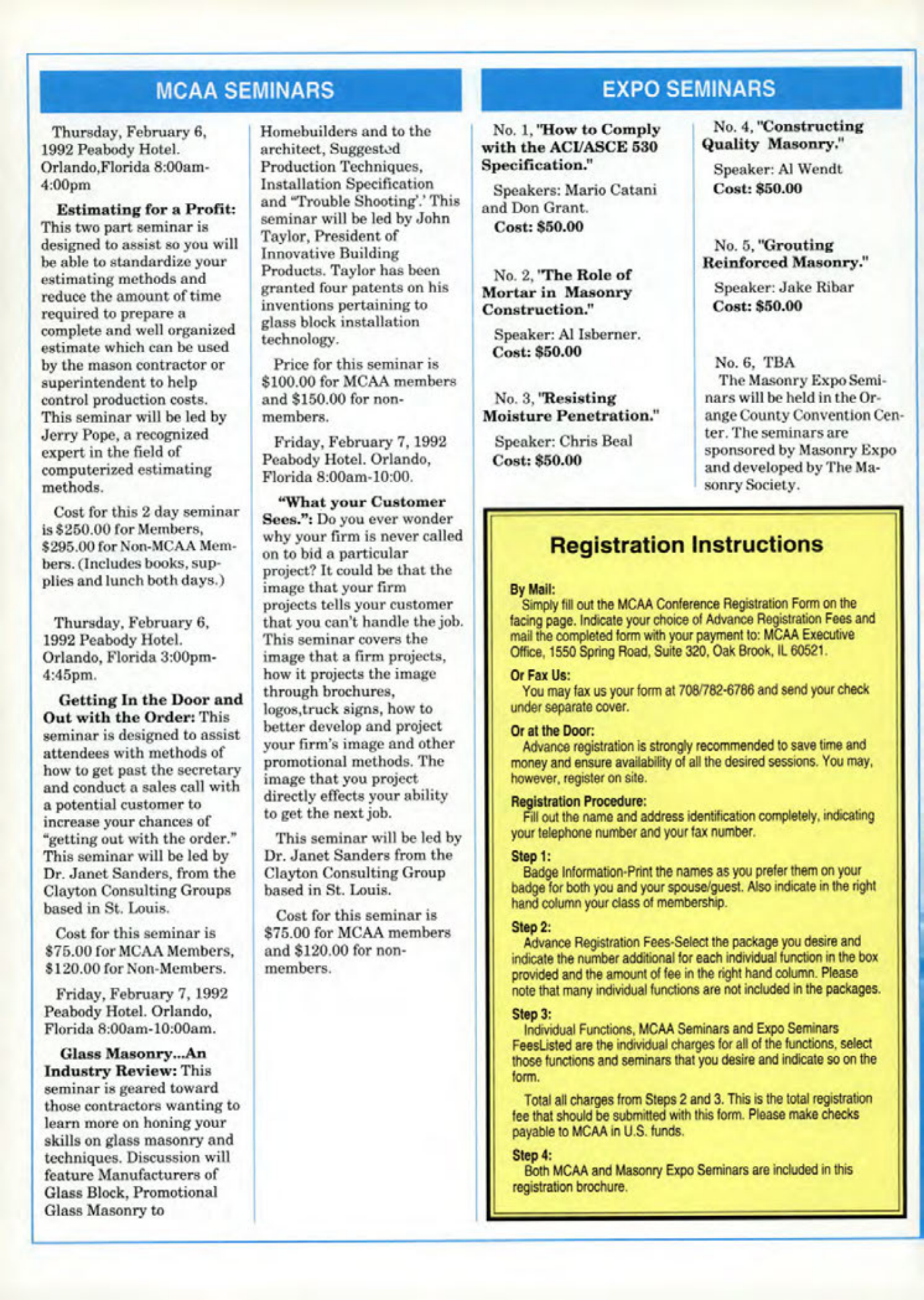 Masonry Magazine February 1992 Page. 38