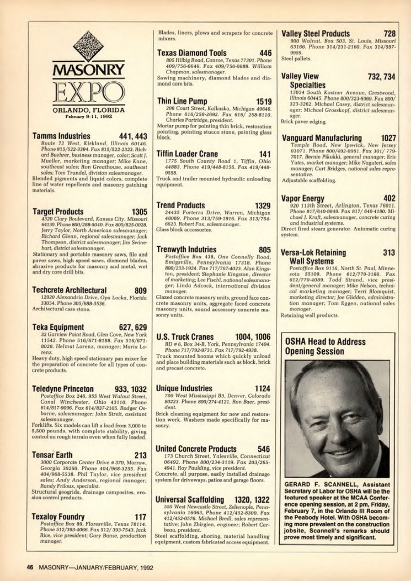 Masonry Magazine February 1992 Page. 46