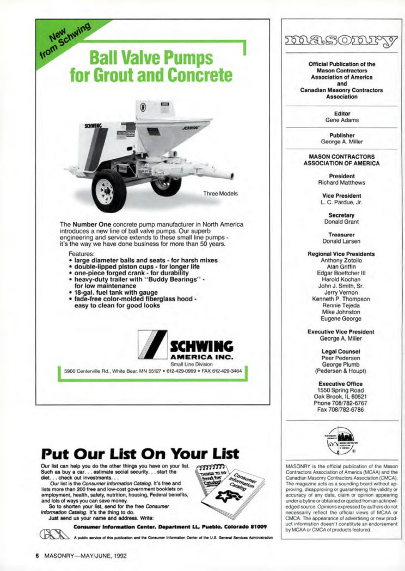 Masonry Magazine June 1992 Page. 6
