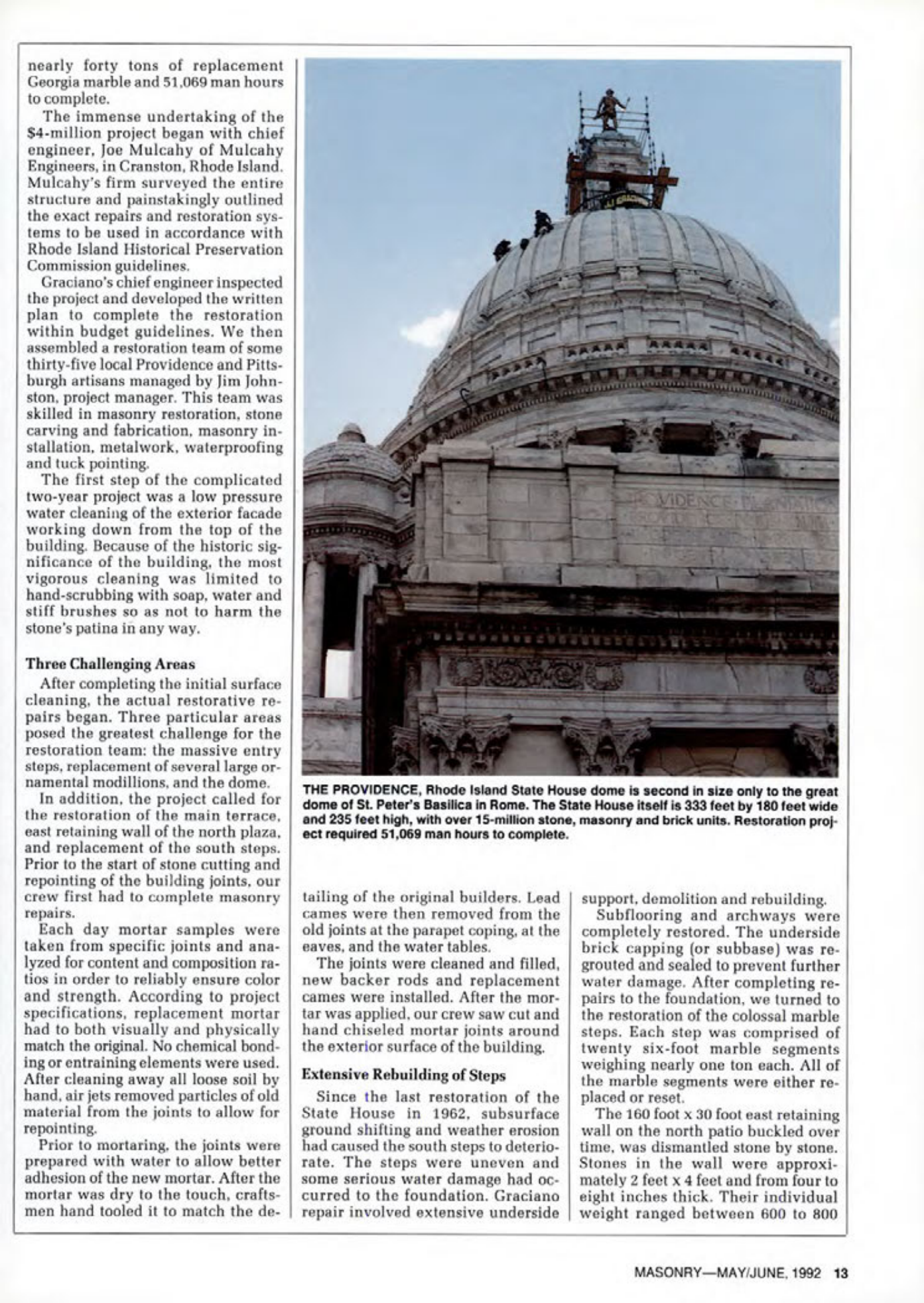 Masonry Magazine June 1992 Page. 13